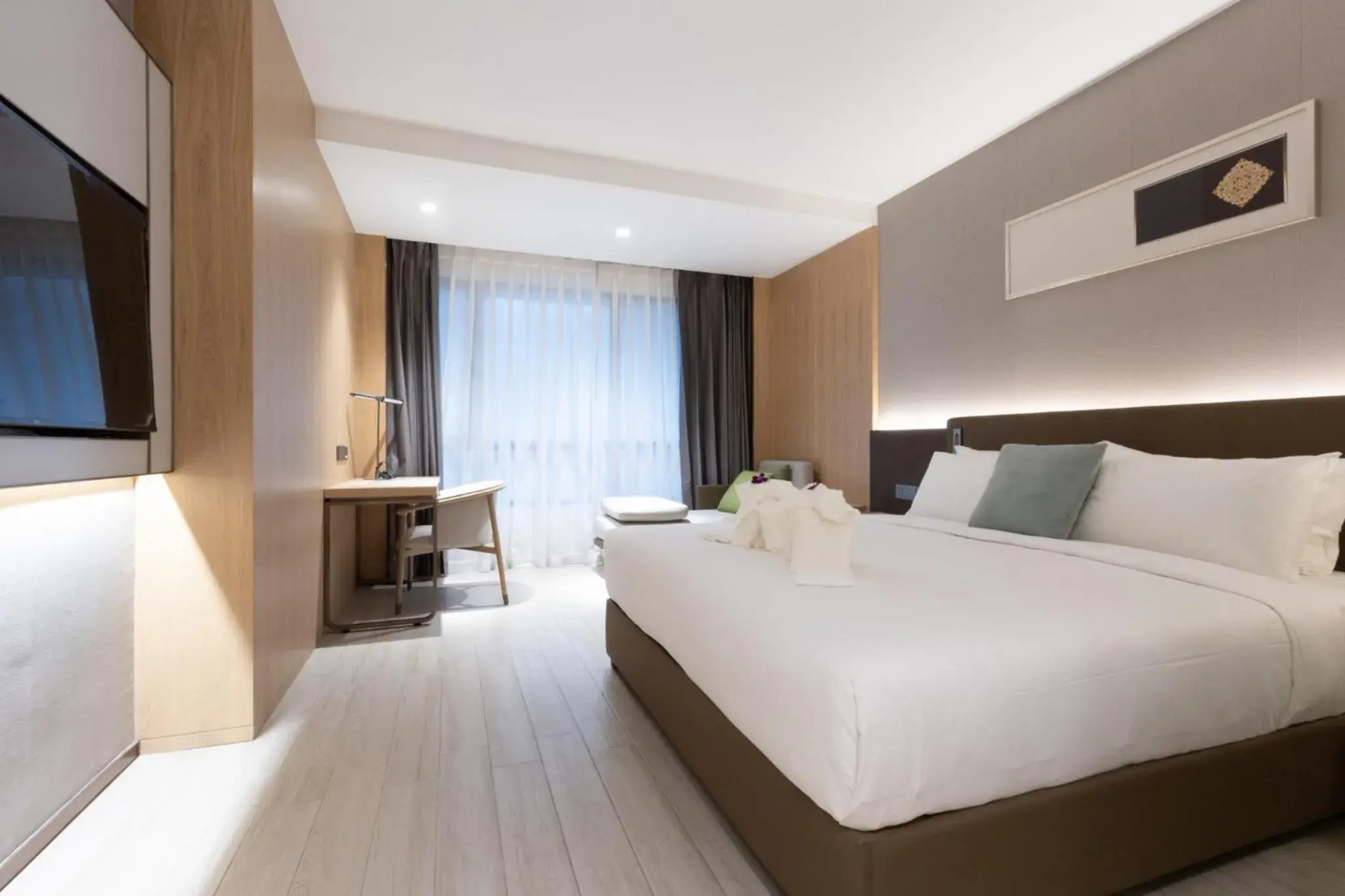 Bed in Laike Hotel Bed in Laike Hotel