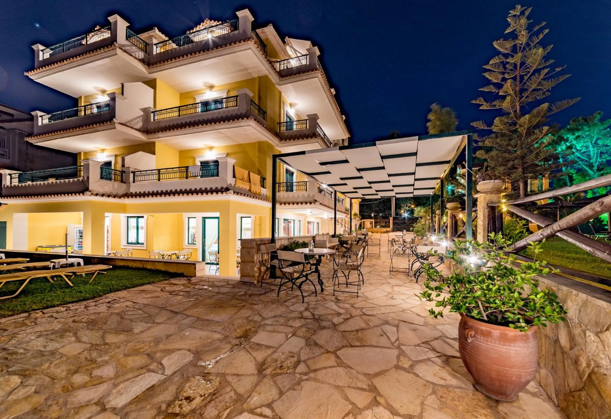 Balcony/Terrace in Andreolas Luxury Suites