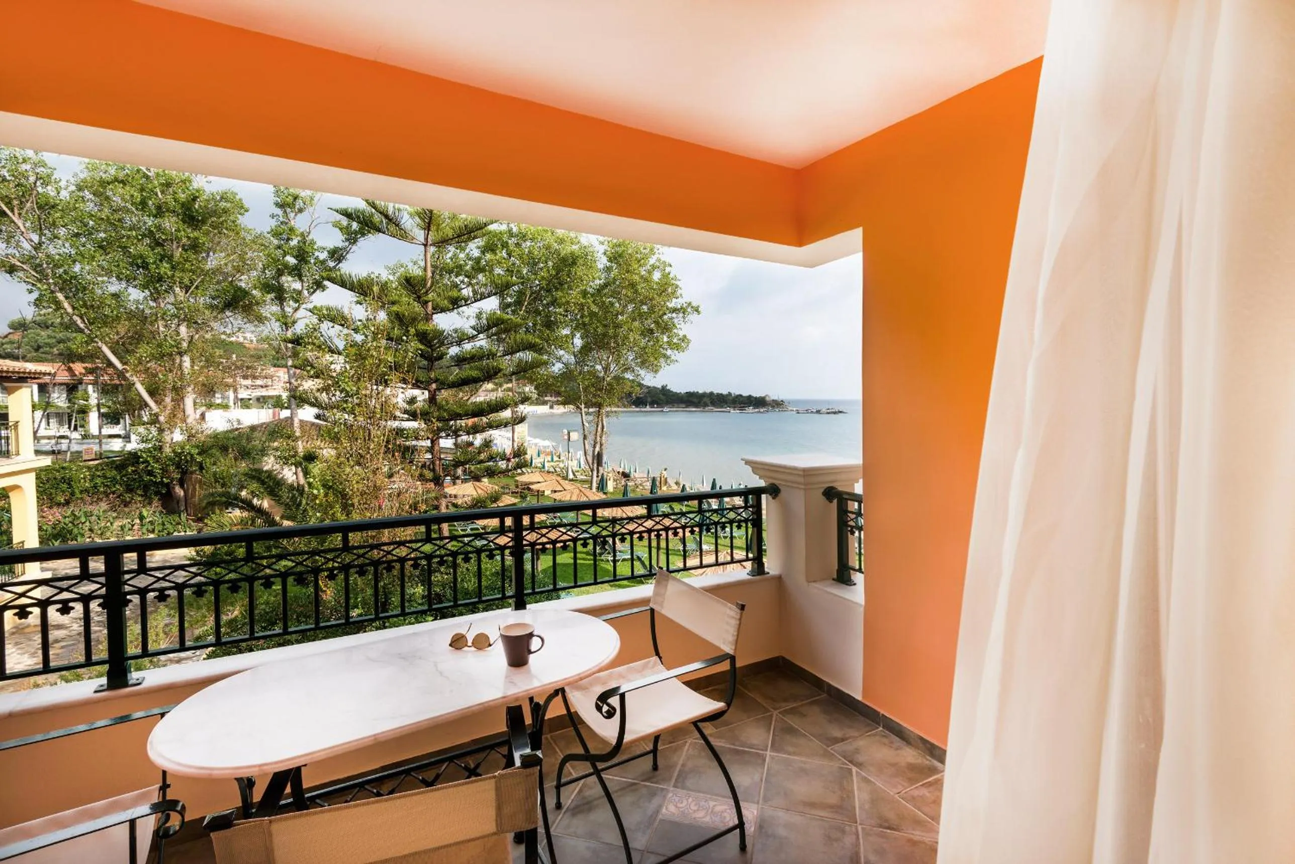 Balcony/Terrace in Andreolas Luxury Suites