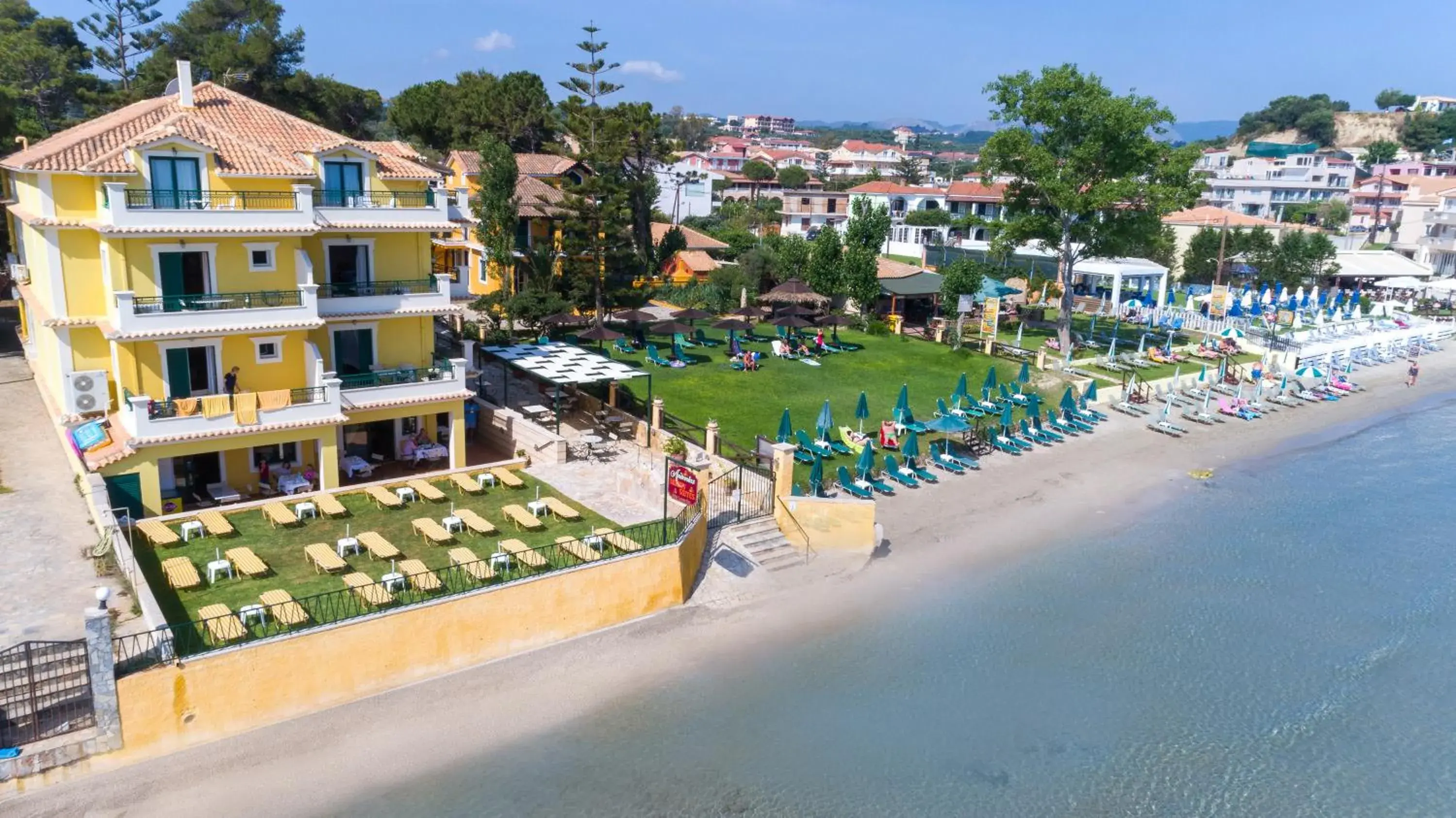 Bird's eye view in Andreolas Luxury Suites Bird's eye view in Andreolas Luxury Suites