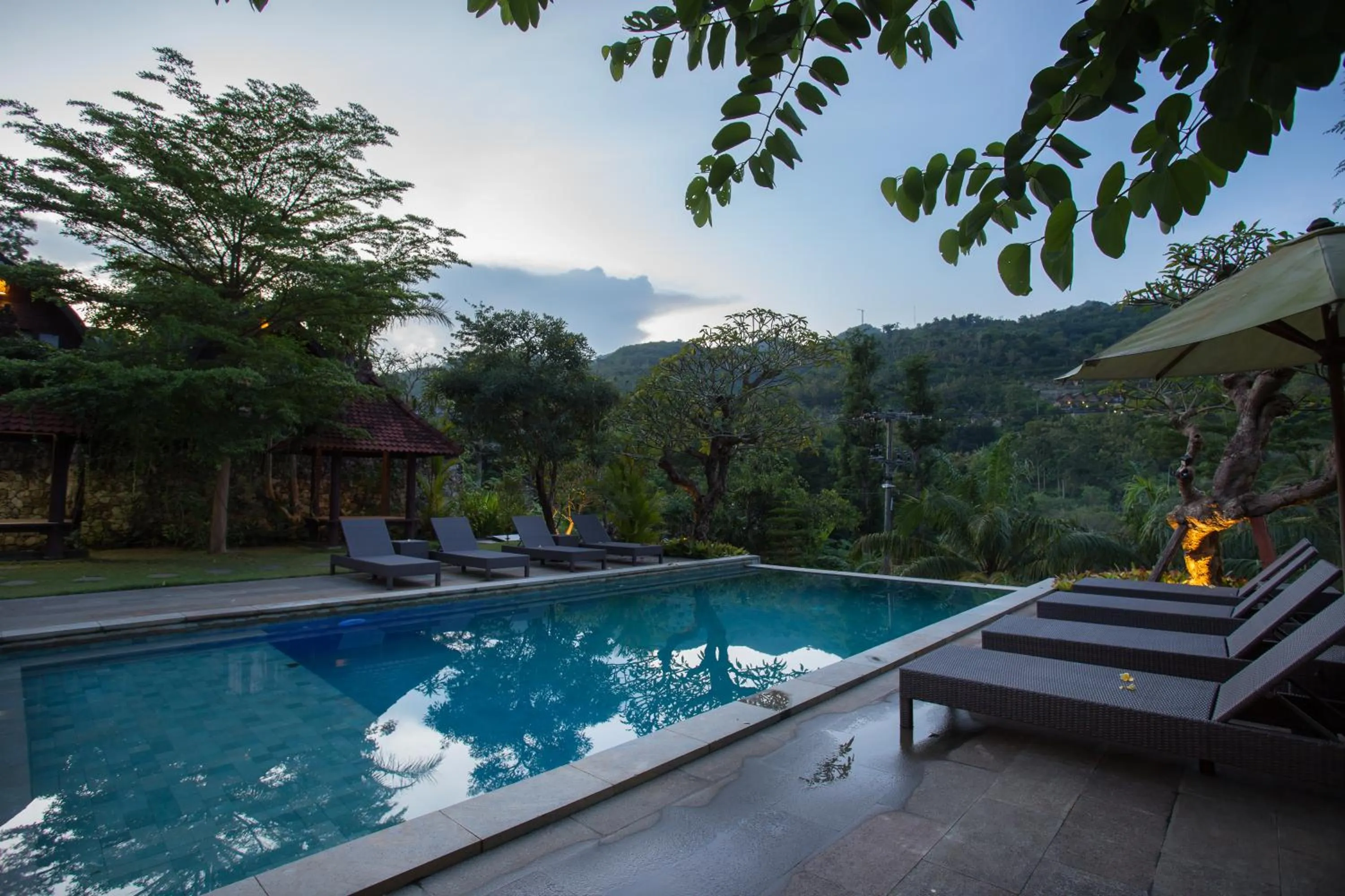Pool view in Klumpu Hill Villas Nusa Penida