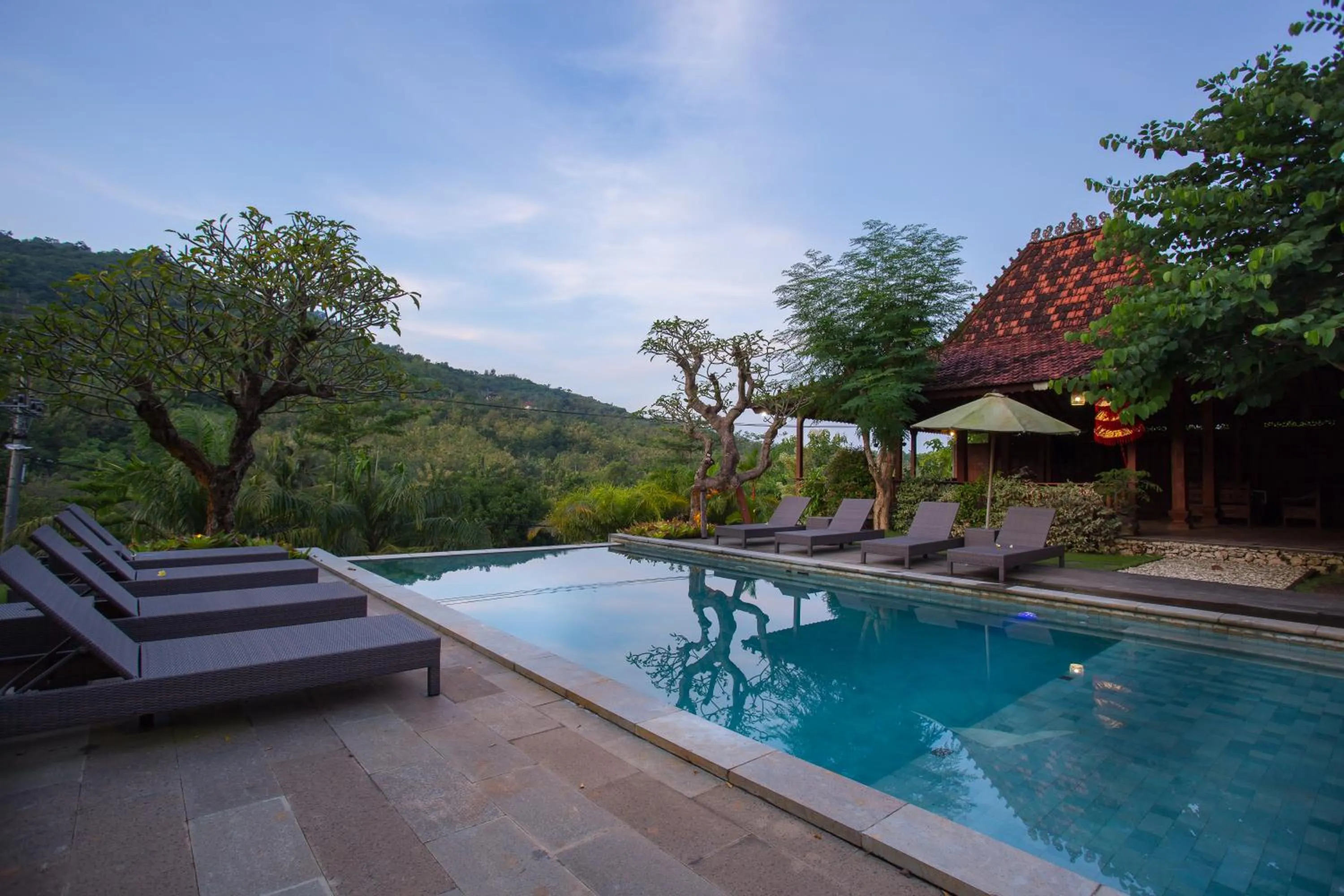 Pool view in Klumpu Hill Villas Nusa Penida