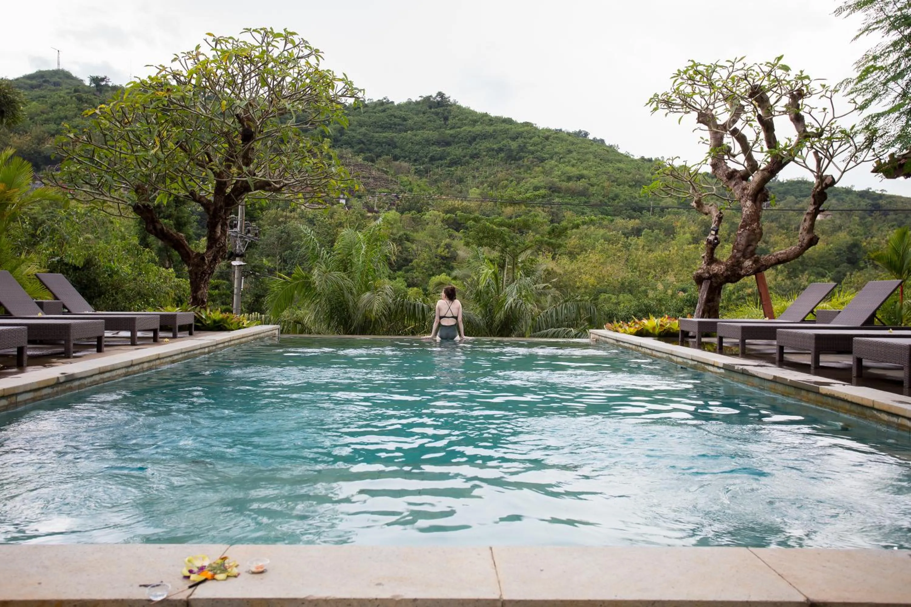 Pool view in Klumpu Hill Villas Nusa Penida
