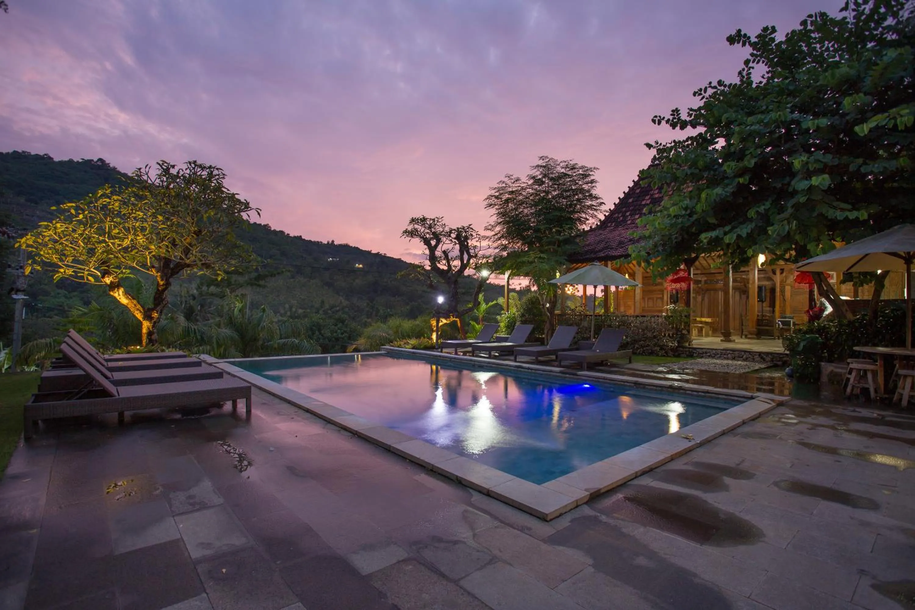 Pool view in Klumpu Hill Villas Nusa Penida