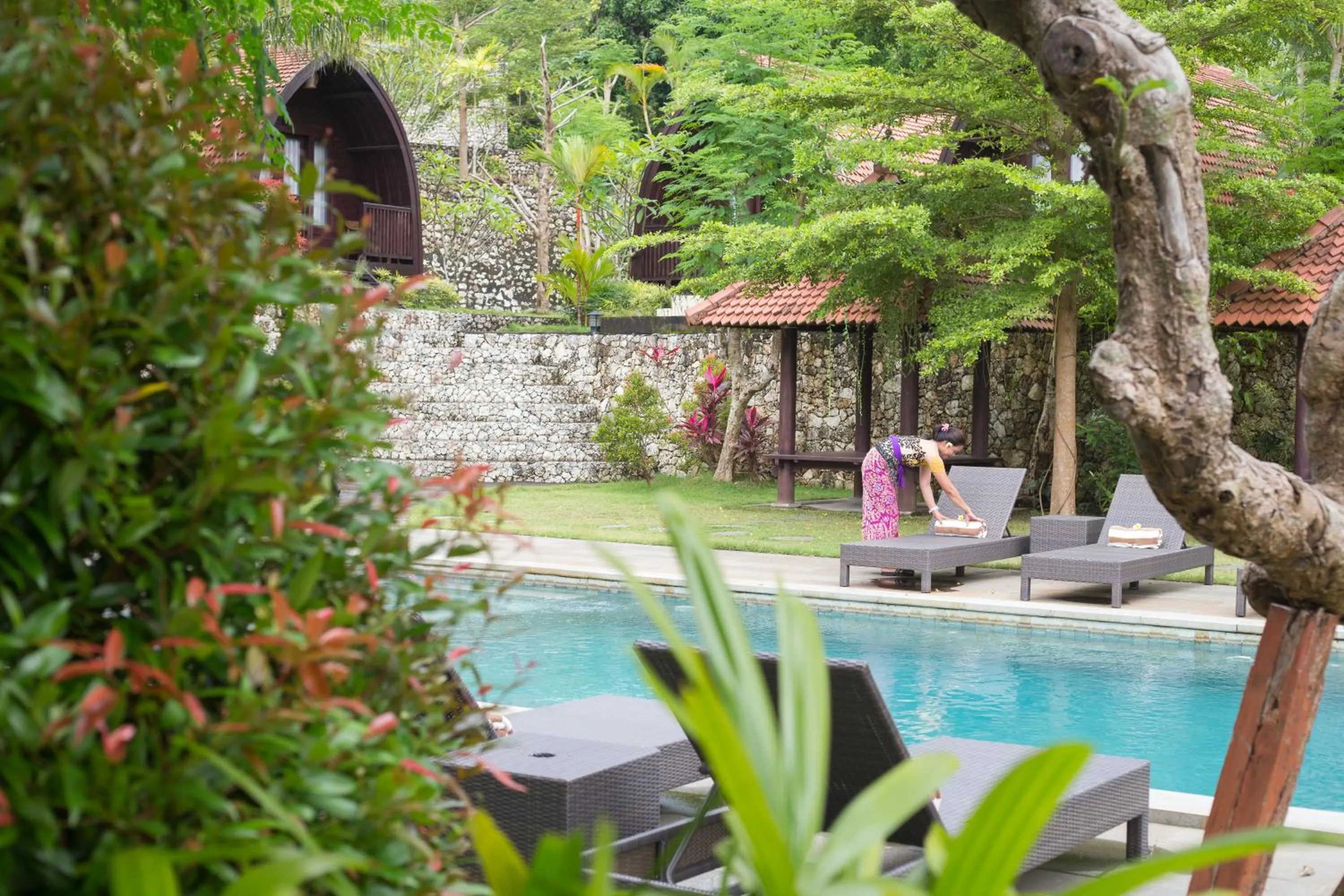 Pool view in Klumpu Hill Villas Nusa Penida