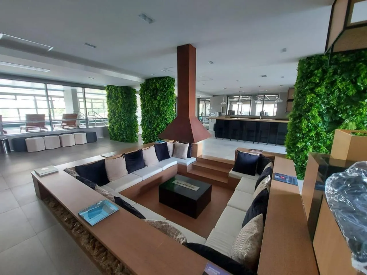 Living room in Lindo studio em Moema