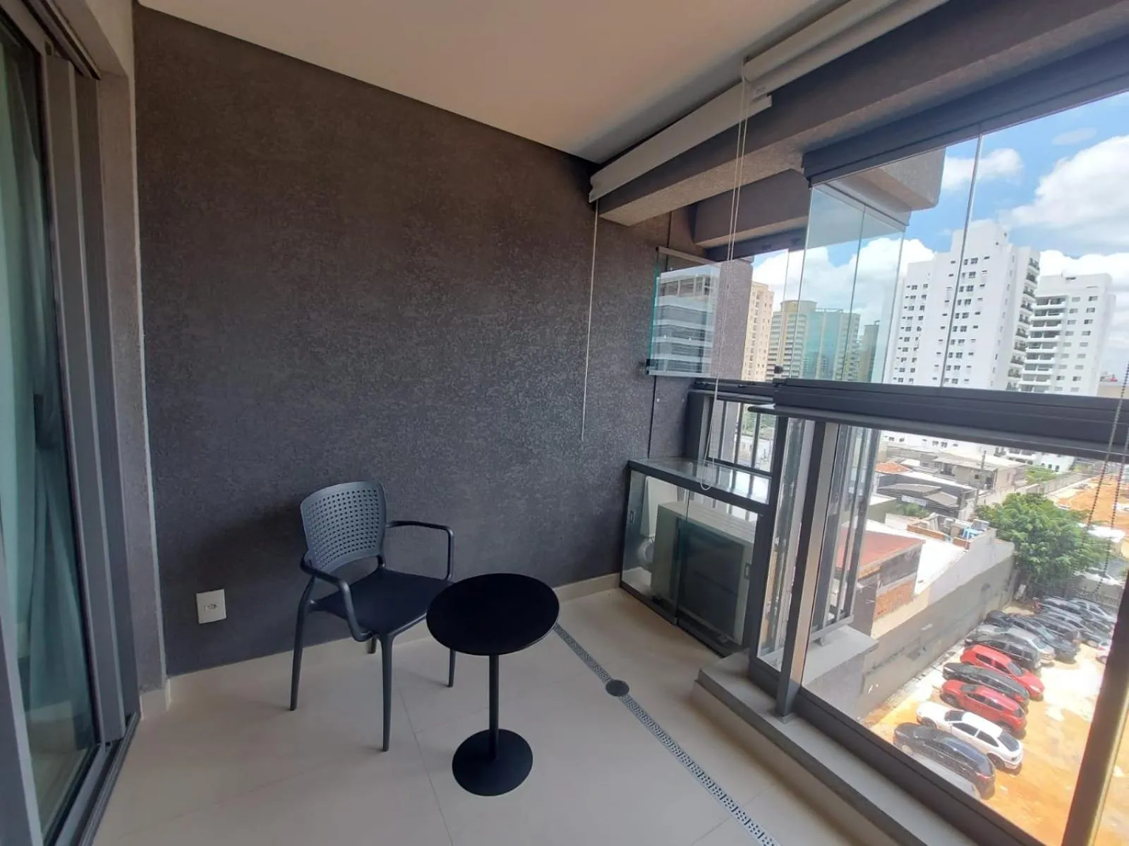 Balcony/Terrace in Lindo studio em Moema