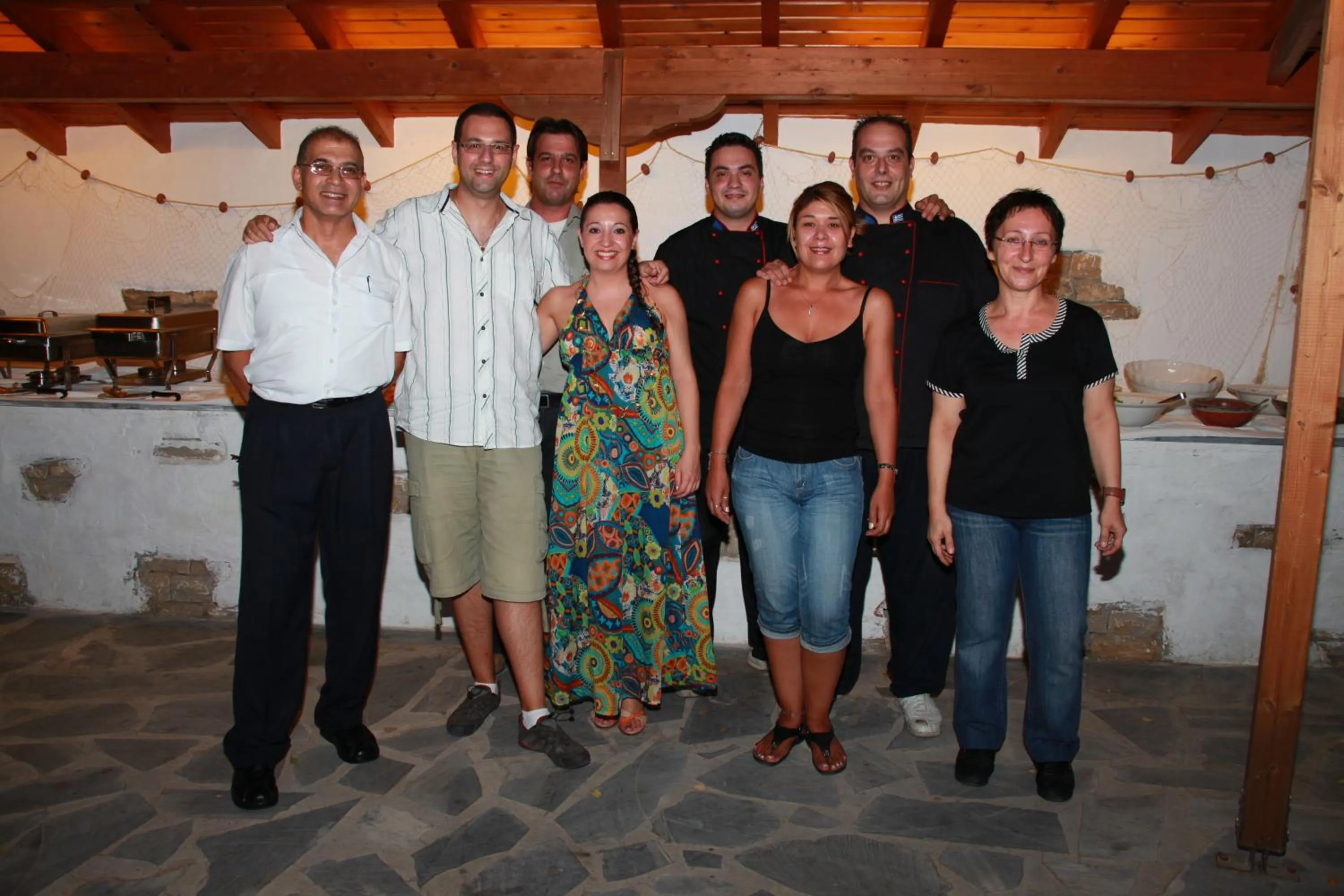 People in Kerveli Village Hotel