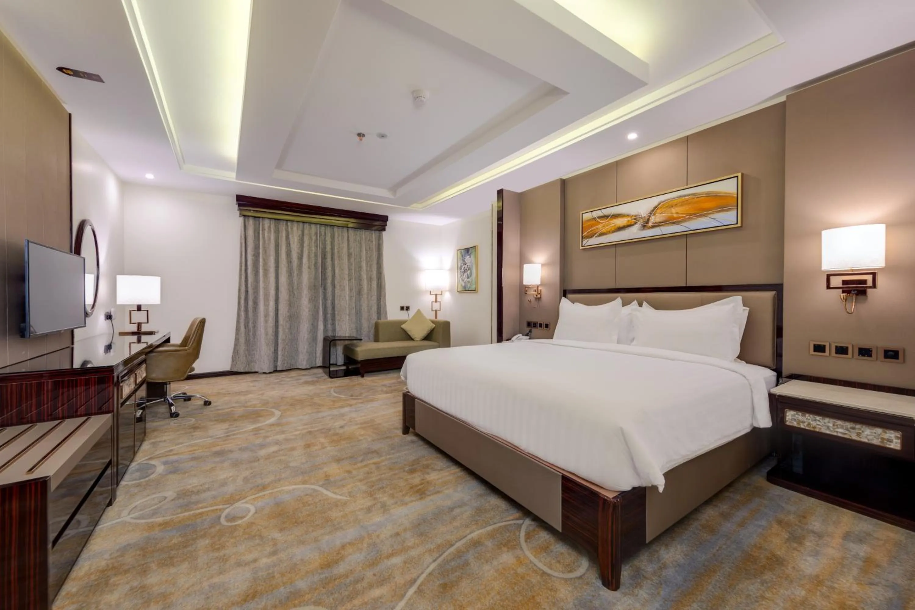 Bed in Al Ertiqaa Hotel