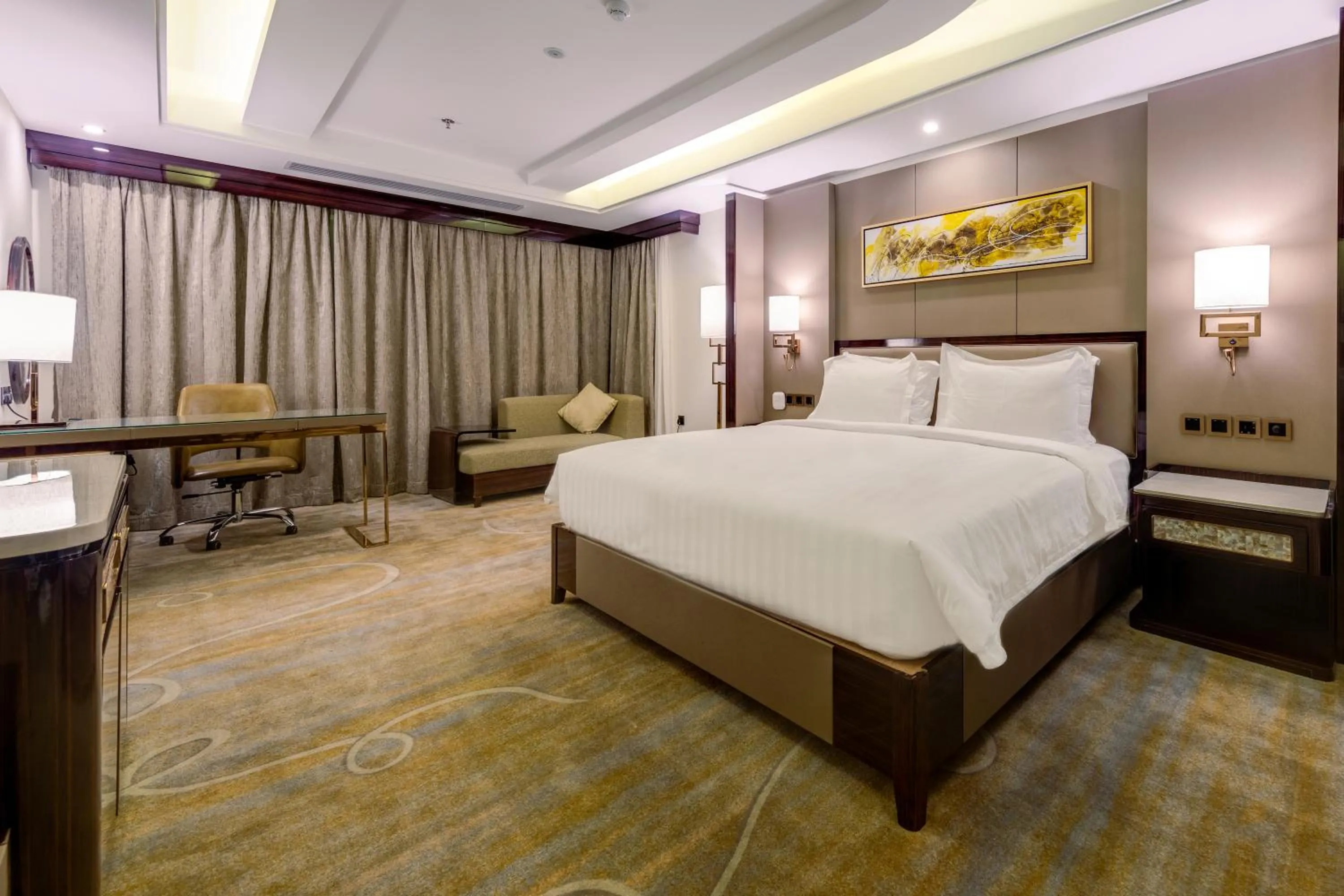 Bed in Al Ertiqaa Hotel