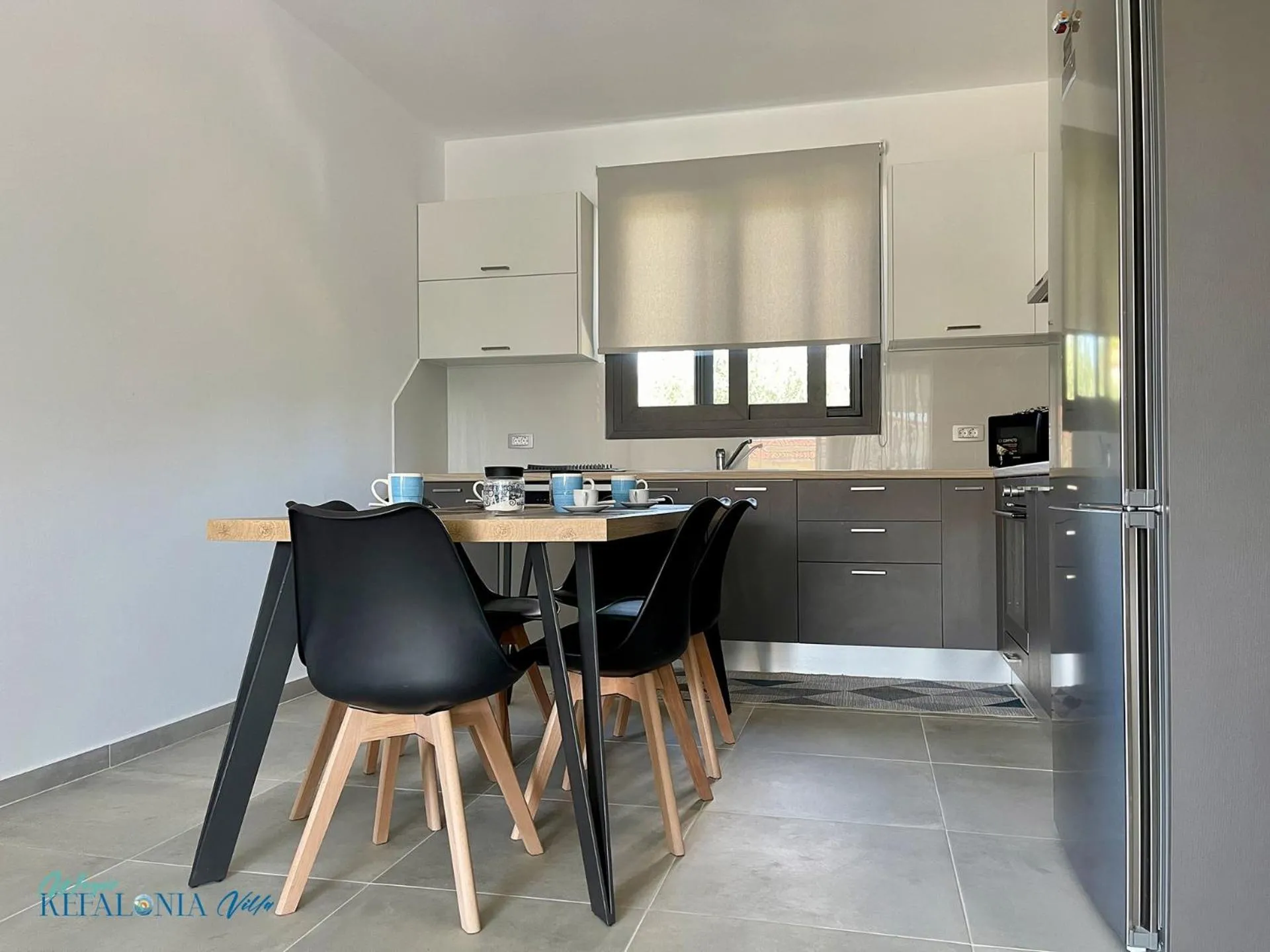 Kitchen or kitchenette in Magic Kefalonia Villa