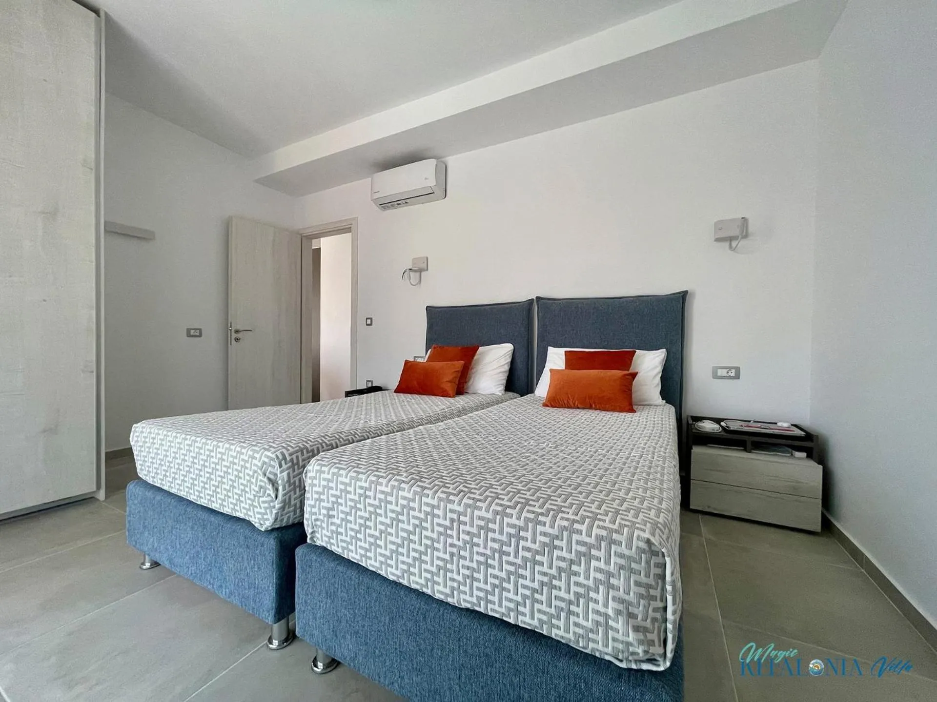 Bed in Magic Kefalonia Villa