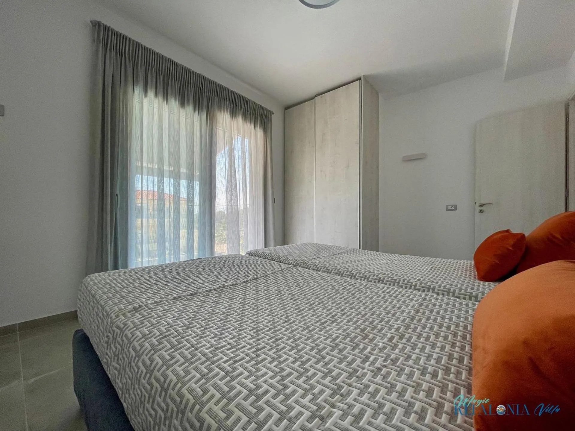 Bed in Magic Kefalonia Villa