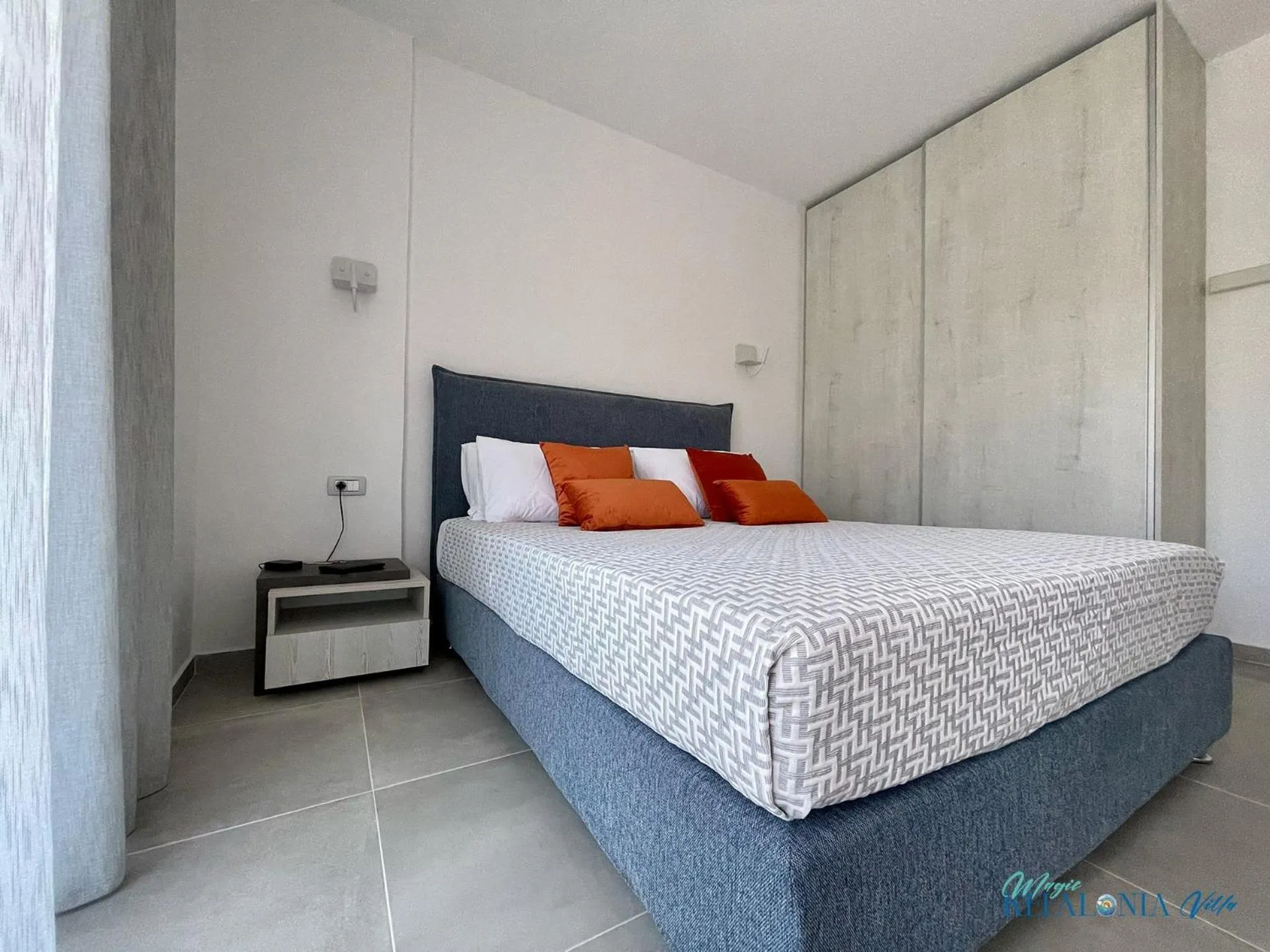 Bed in Magic Kefalonia Villa