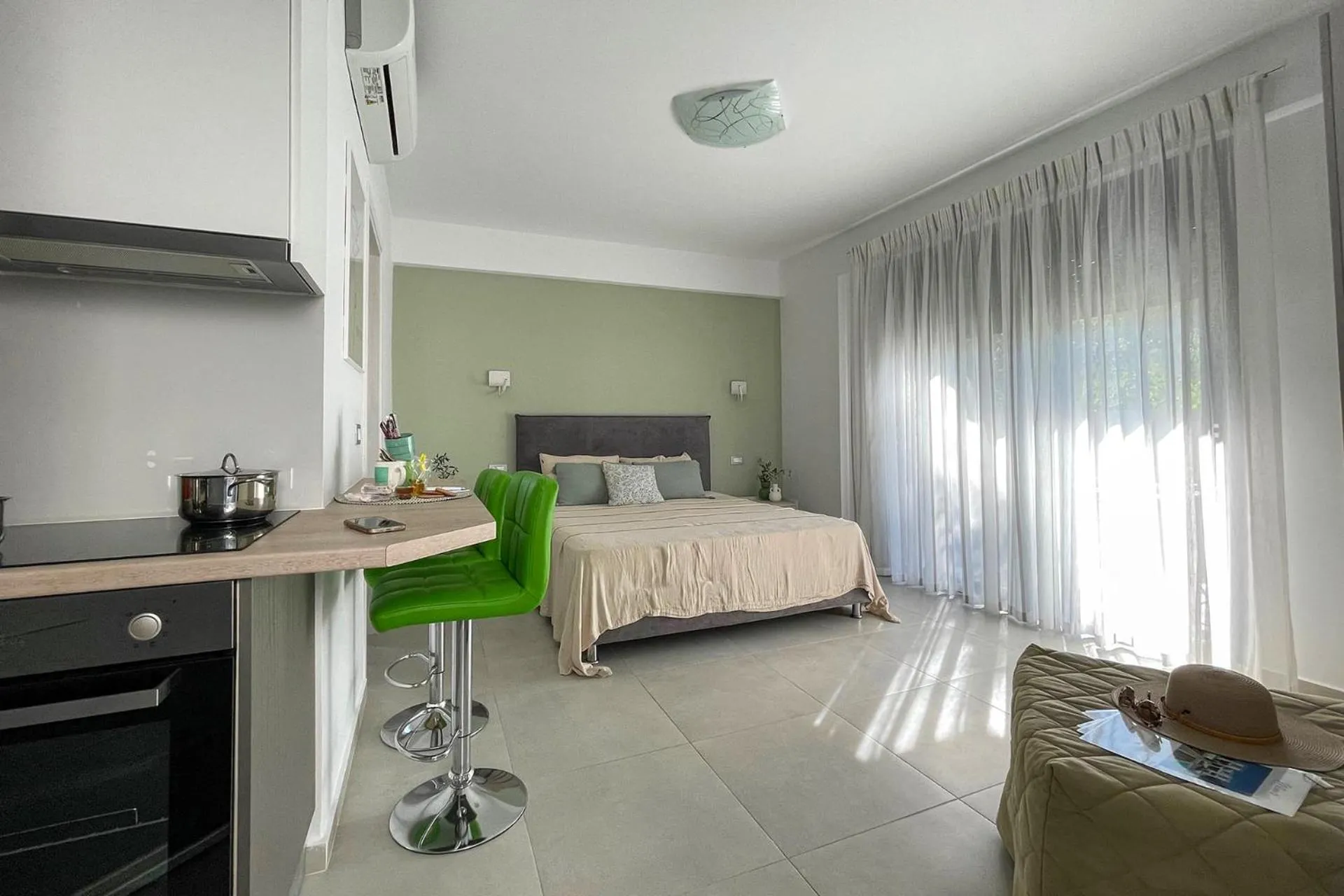 Bed in Magic Kefalonia Villa