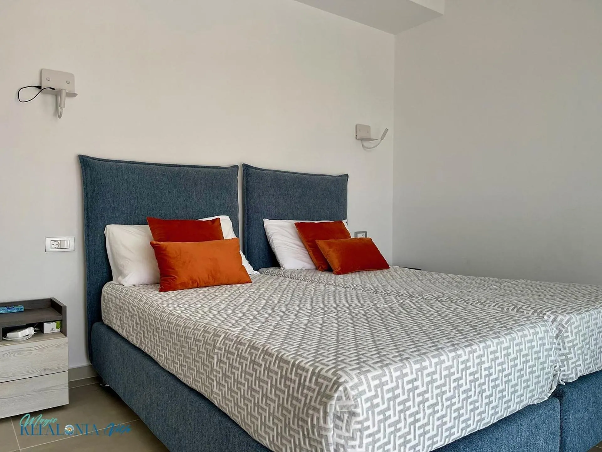 Bed in Magic Kefalonia Villa