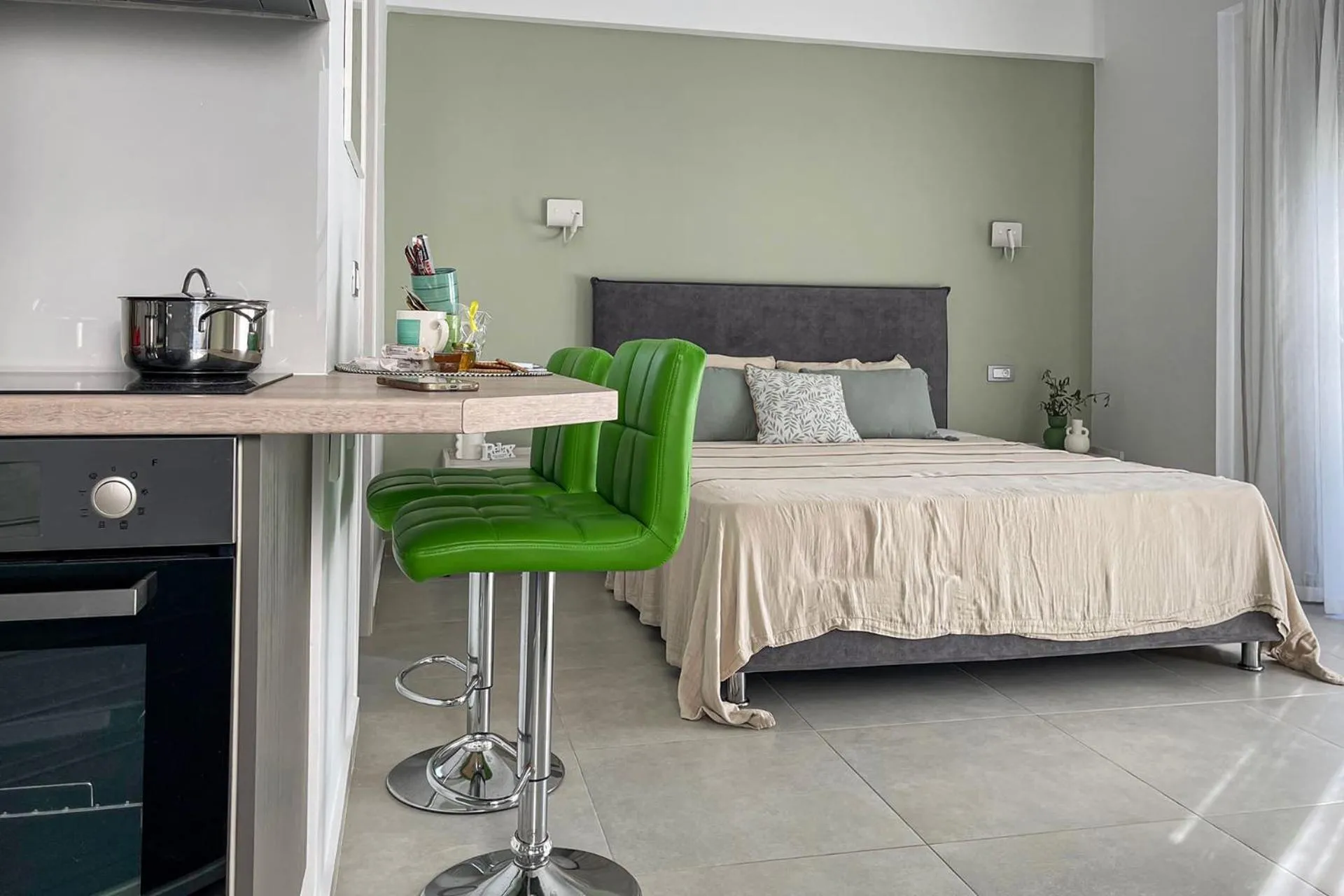 Bed in Magic Kefalonia Villa
