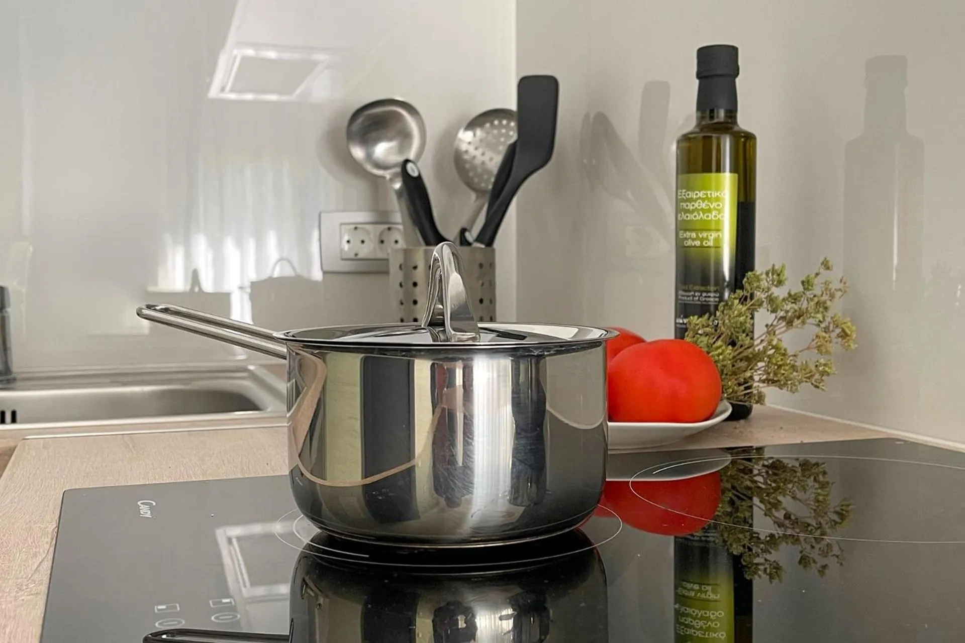 Kitchen or kitchenette in Magic Kefalonia Villa