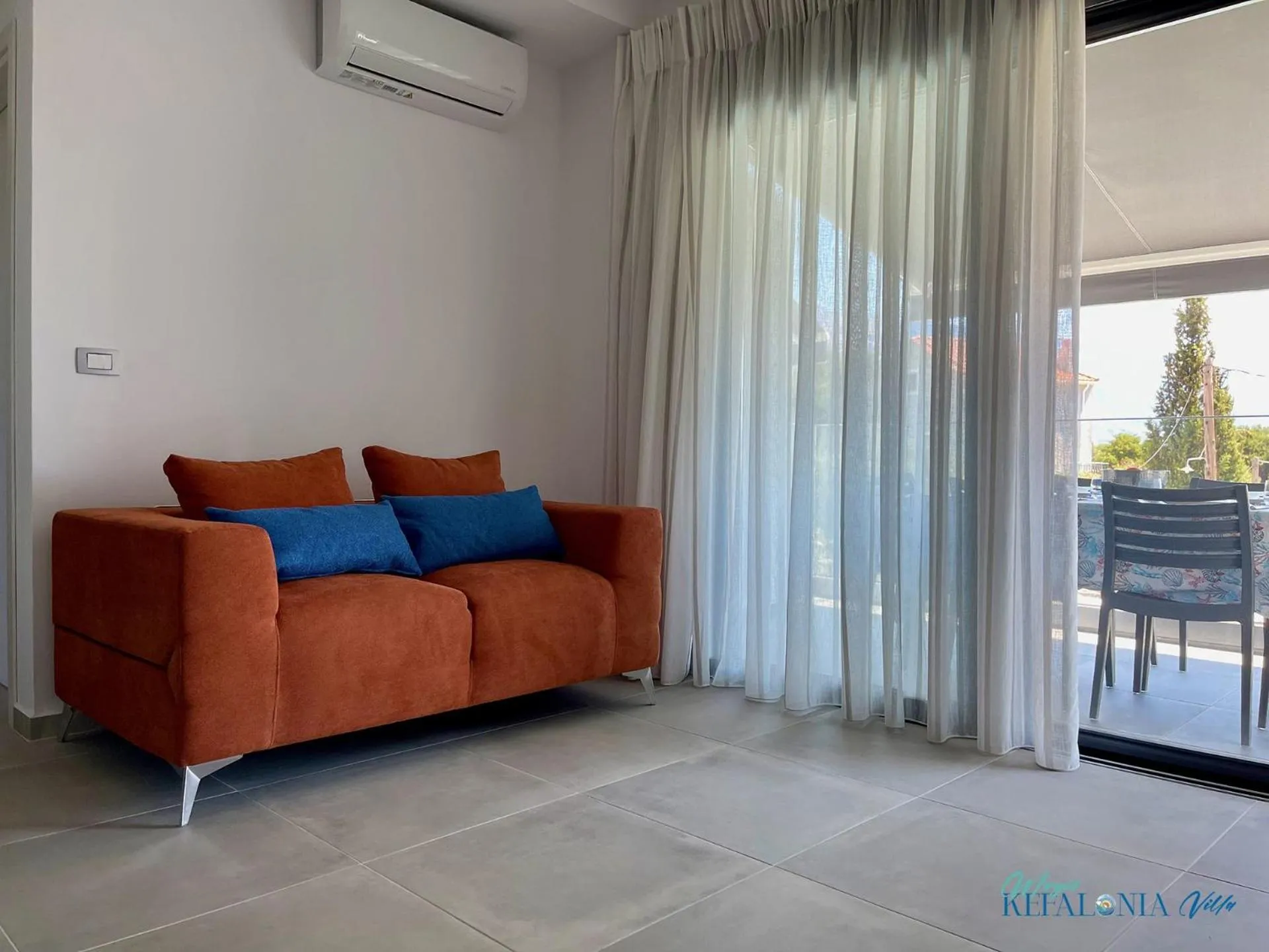 Living room in Magic Kefalonia Villa