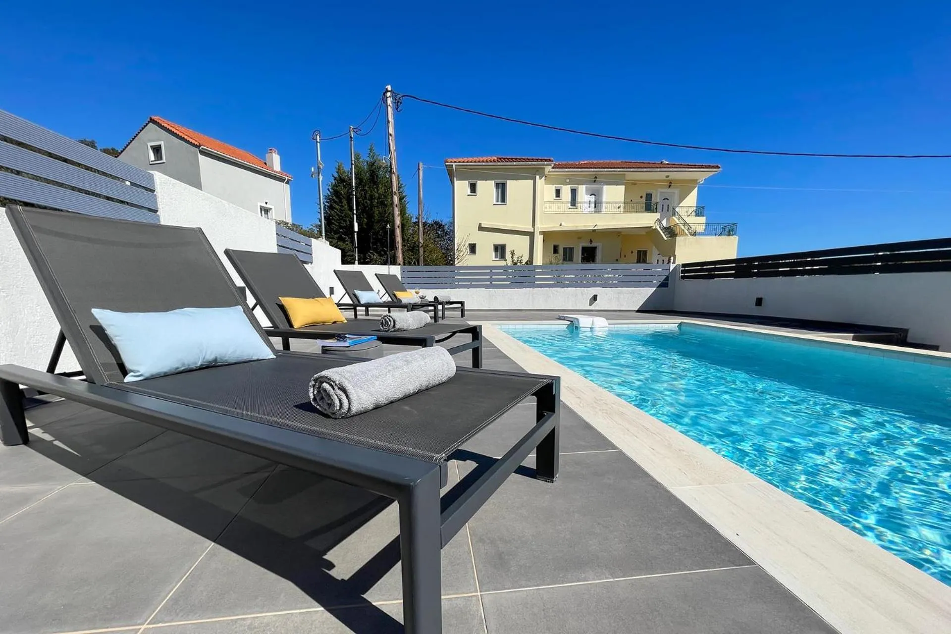 Pool view in Magic Kefalonia Villa
