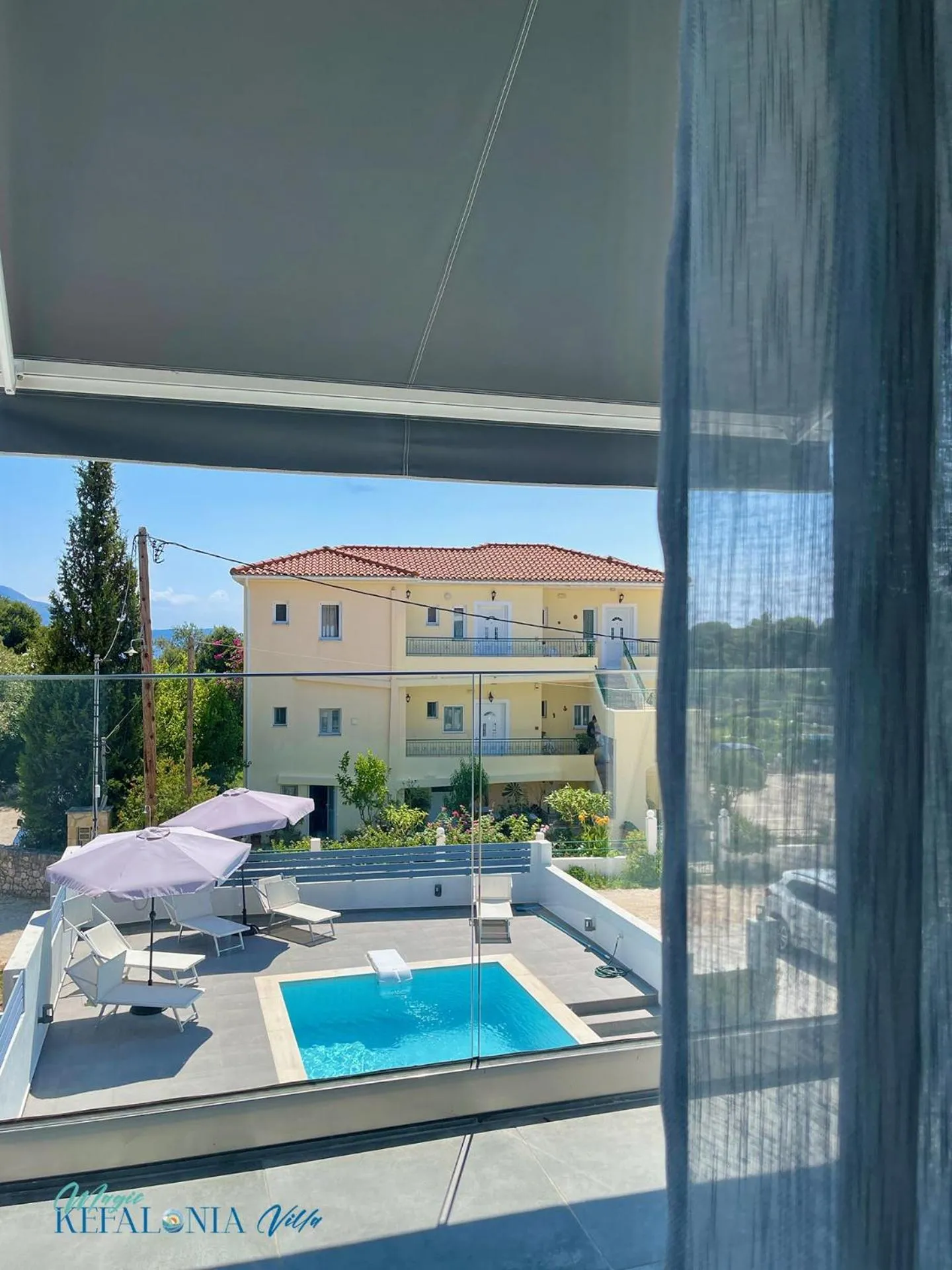 Balcony/Terrace in Magic Kefalonia Villa