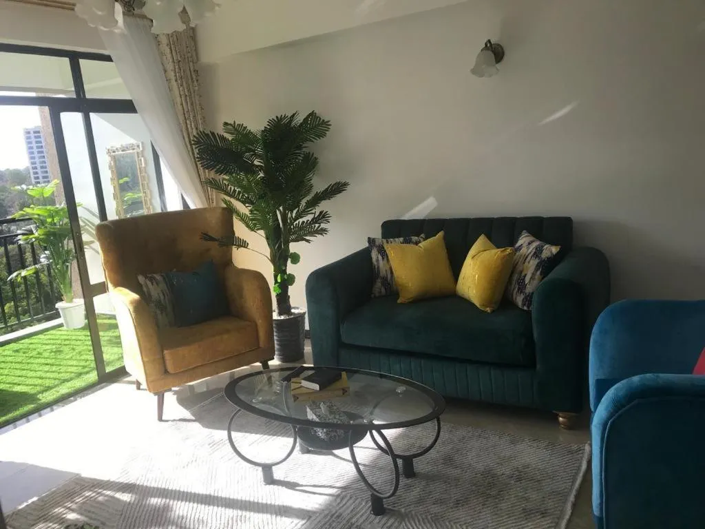 Living room in Lux Suites Dennis Pritt Business Apartments Kilimani