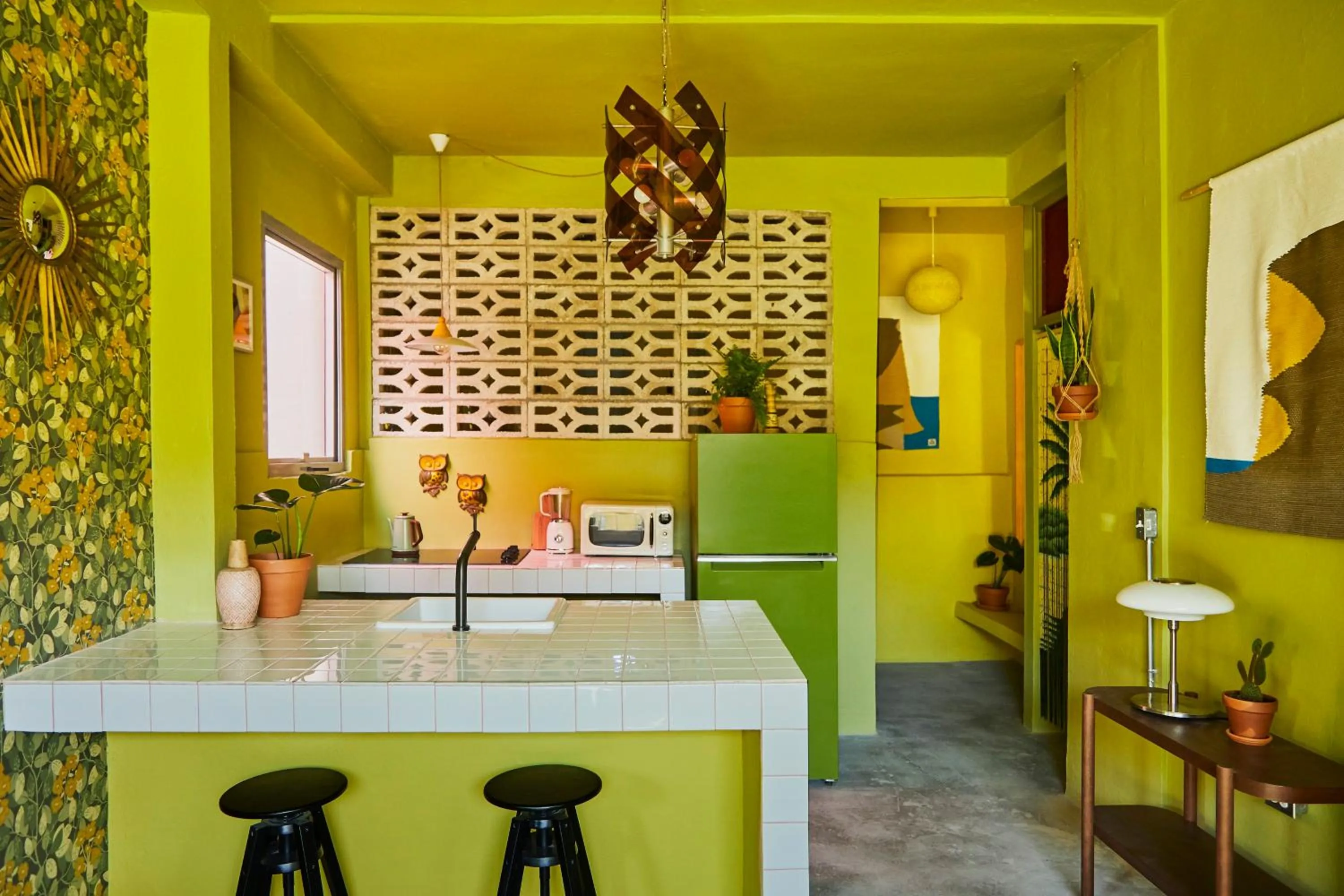 Kitchen or kitchenette in MOOD HAUS by DW - 70's Retro Stays