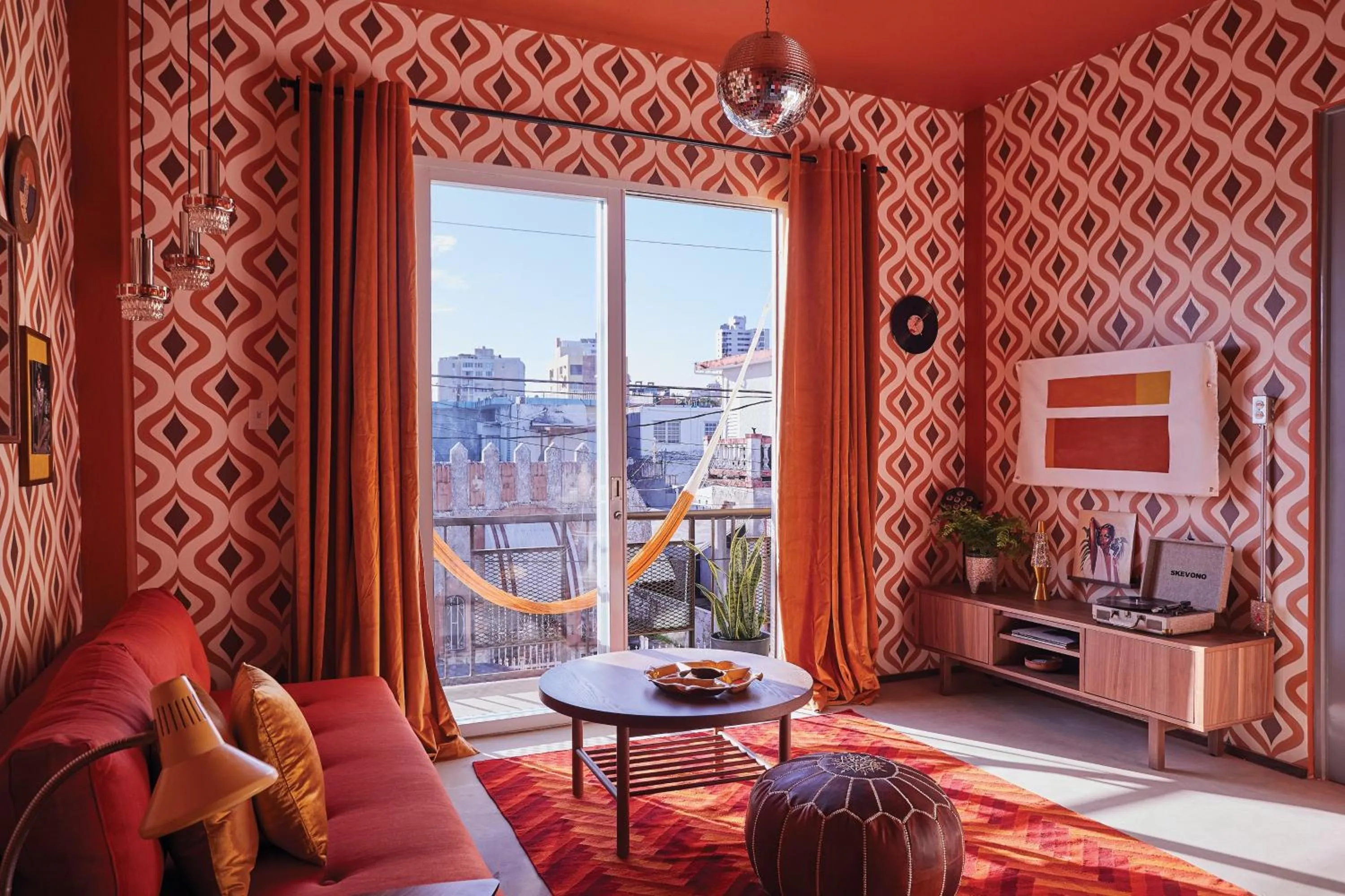 Living room in MOOD HAUS by DW - 70's Retro Stays