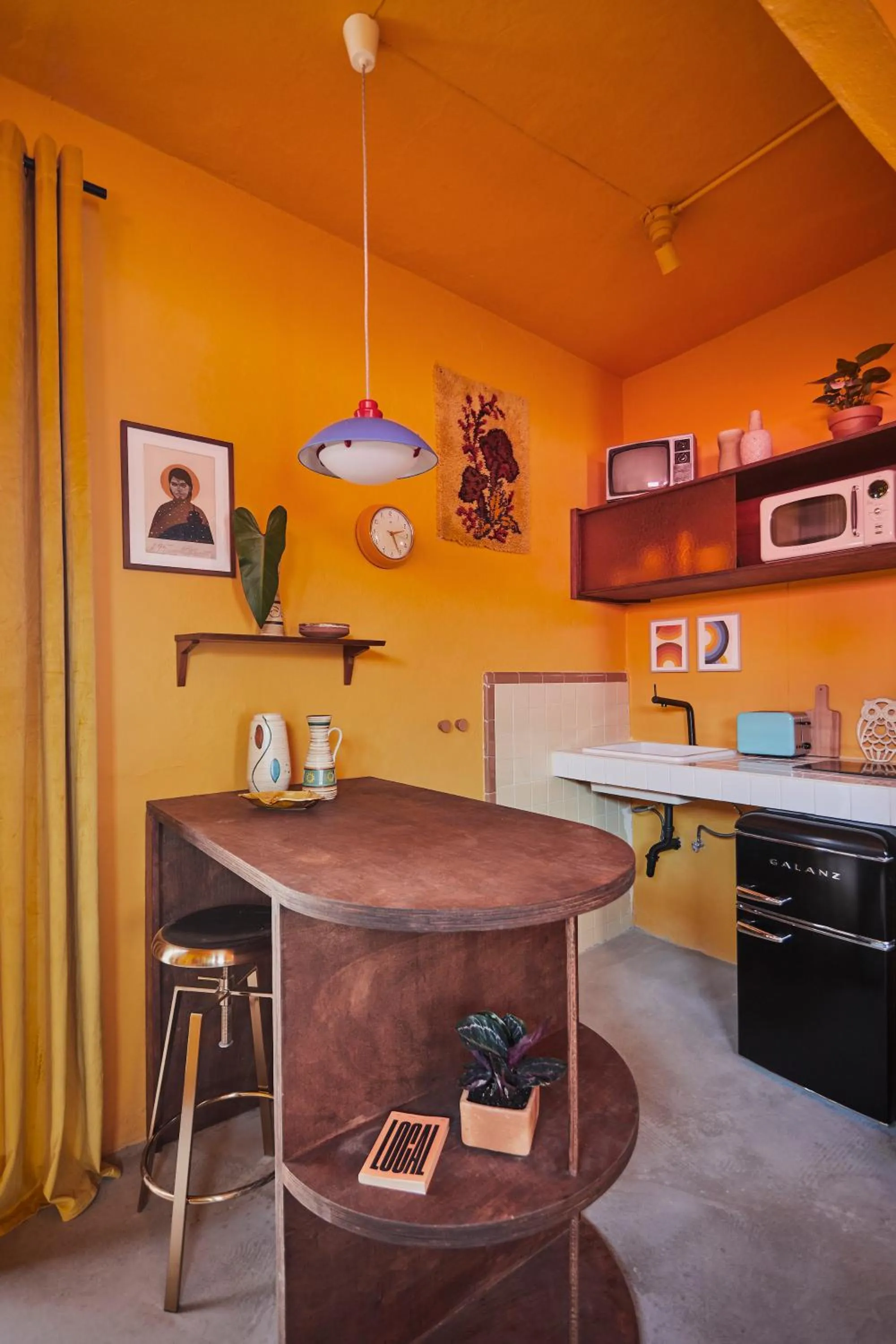 Kitchen or kitchenette in MOOD HAUS by DW - 70's Retro Stays