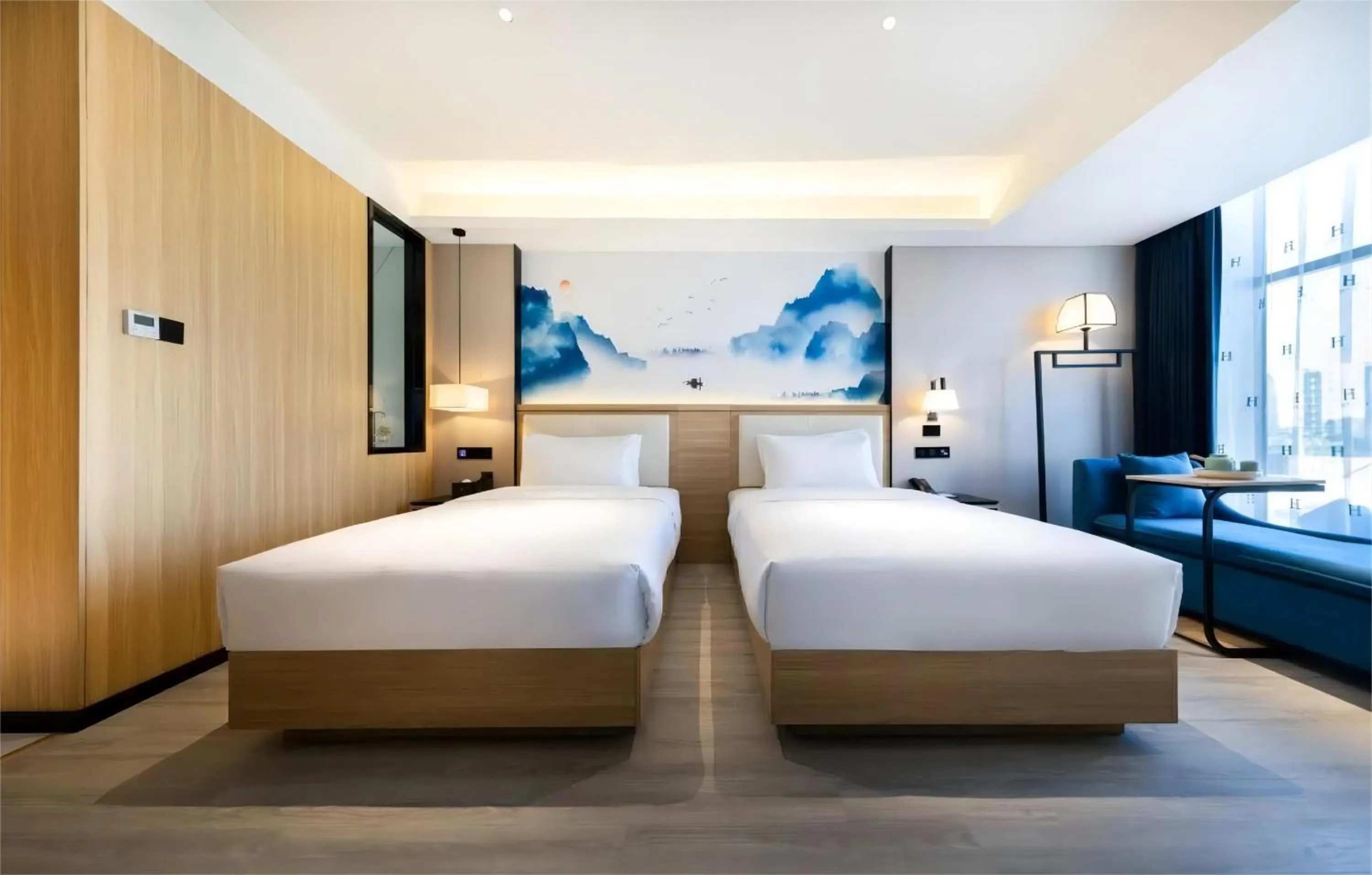 Bed in Ausotel by Argyle Baiyun International Airport Renhe Metro Exit B