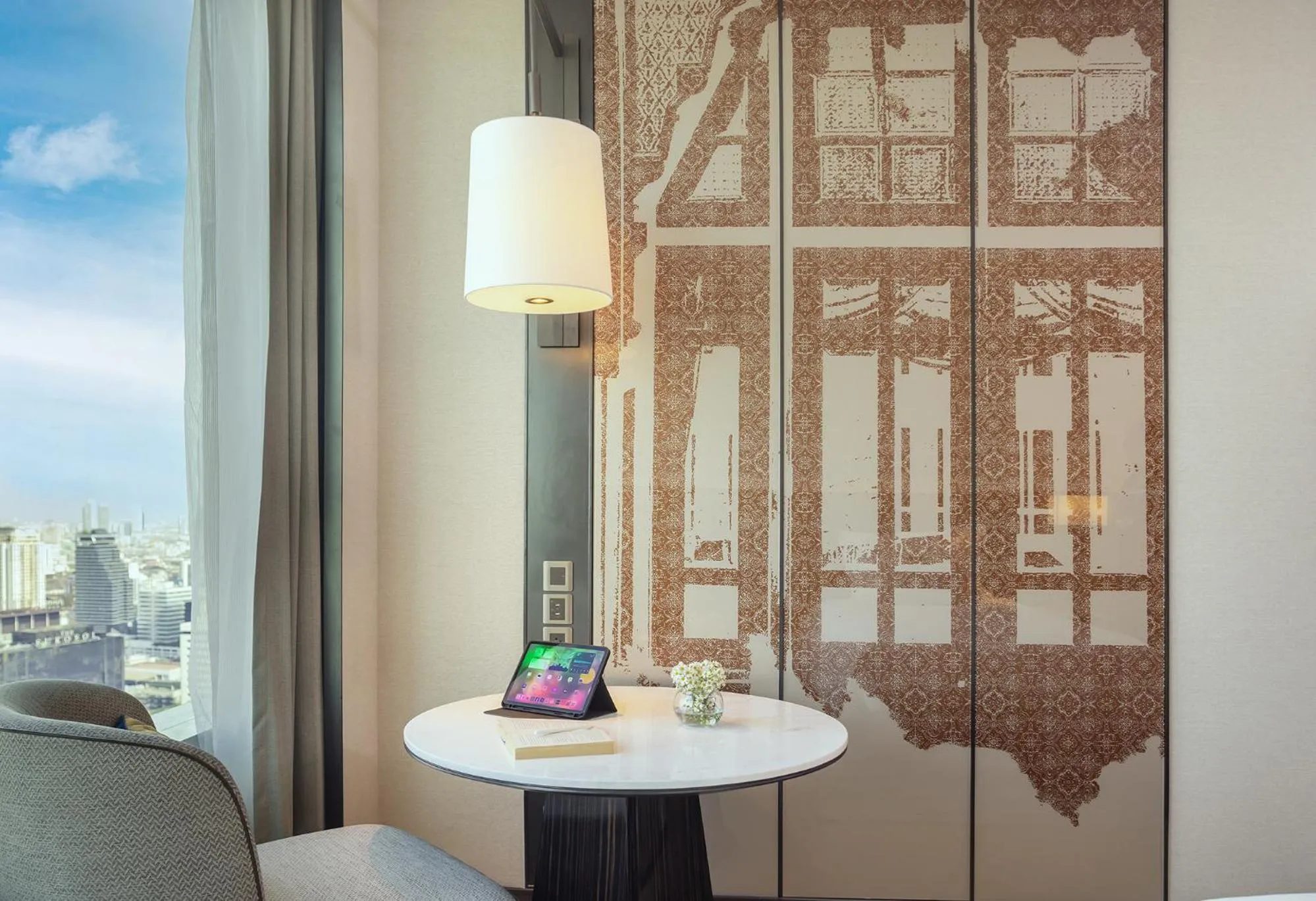 Seating area in Eastin Grand Hotel Phayathai