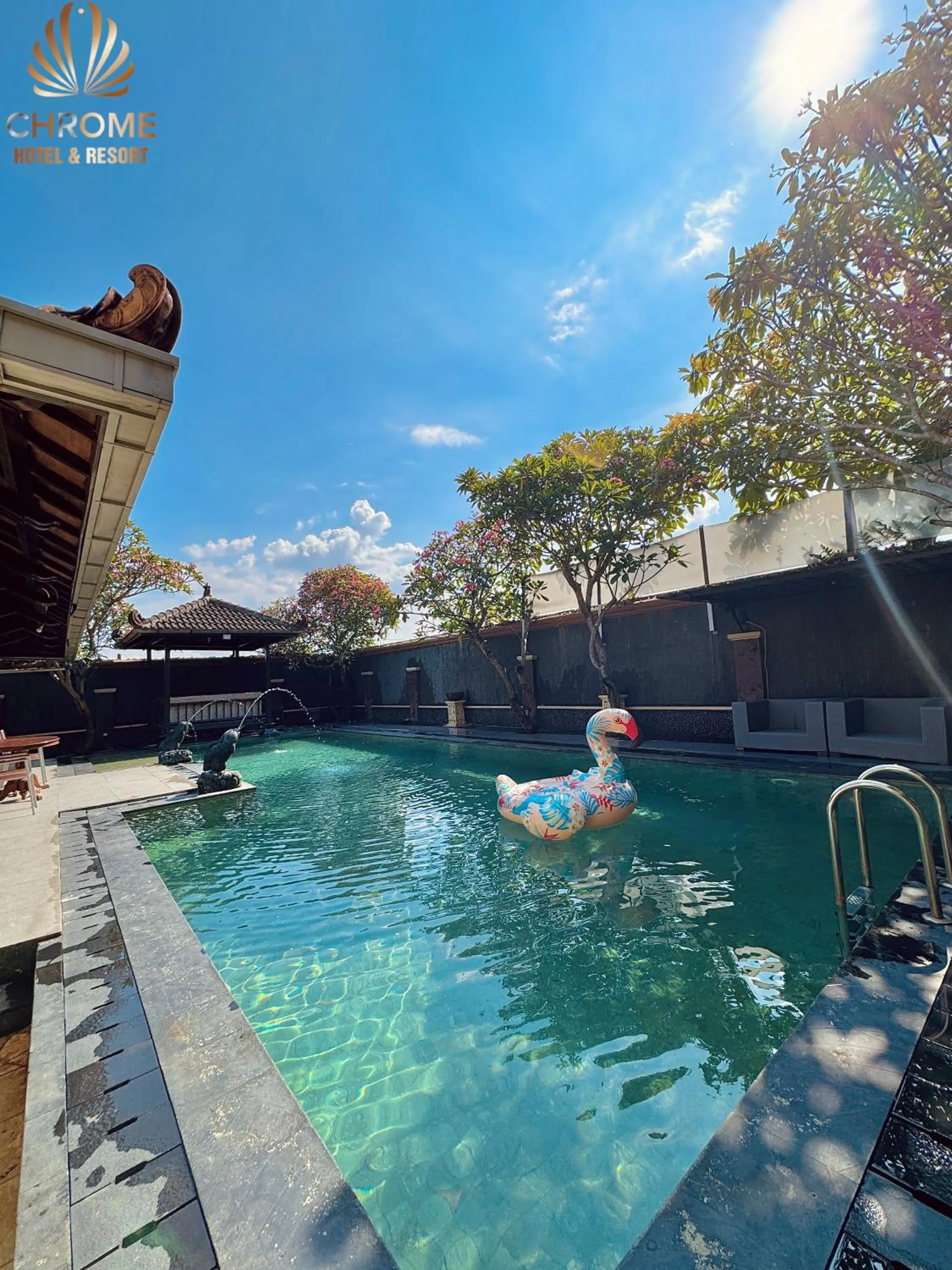 Swimming pool in chrome hotel & resort solo