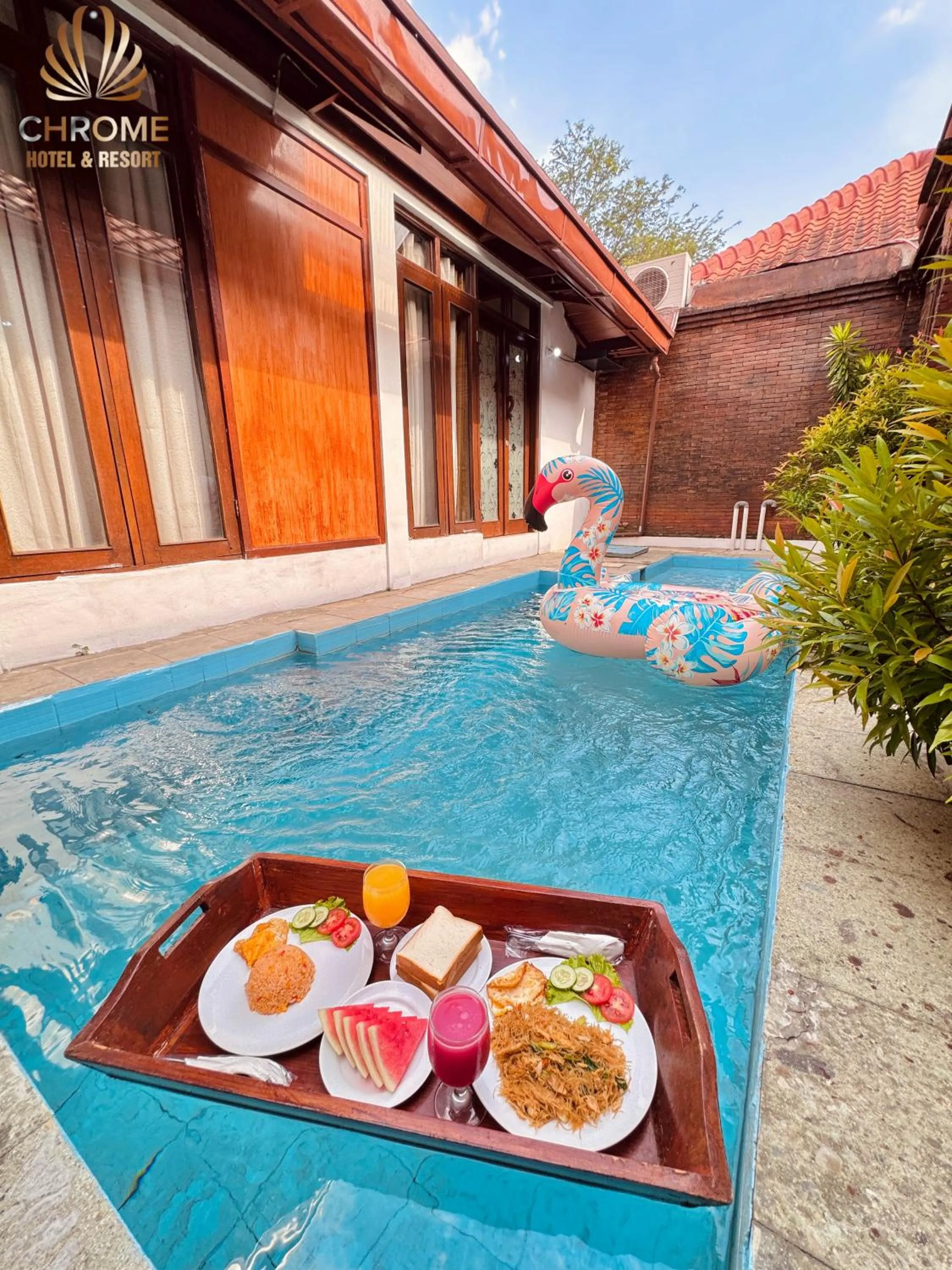 Swimming pool in chrome hotel & resort solo