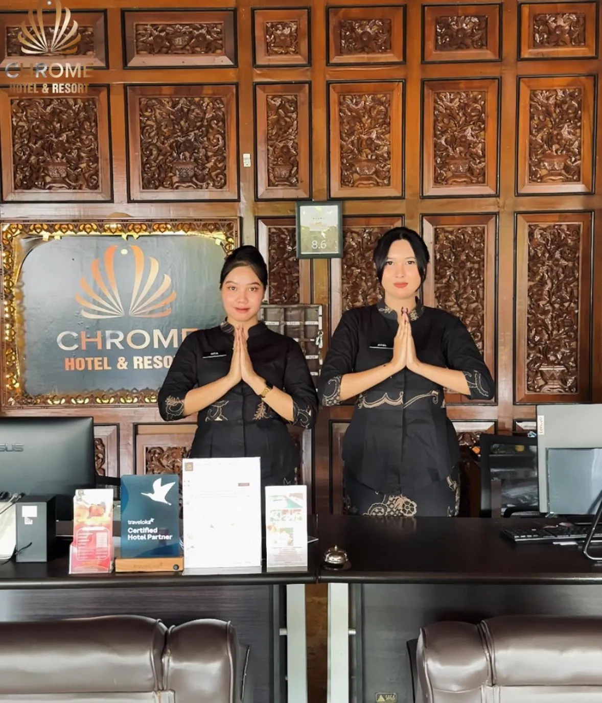 Lobby or reception in chrome hotel & resort solo