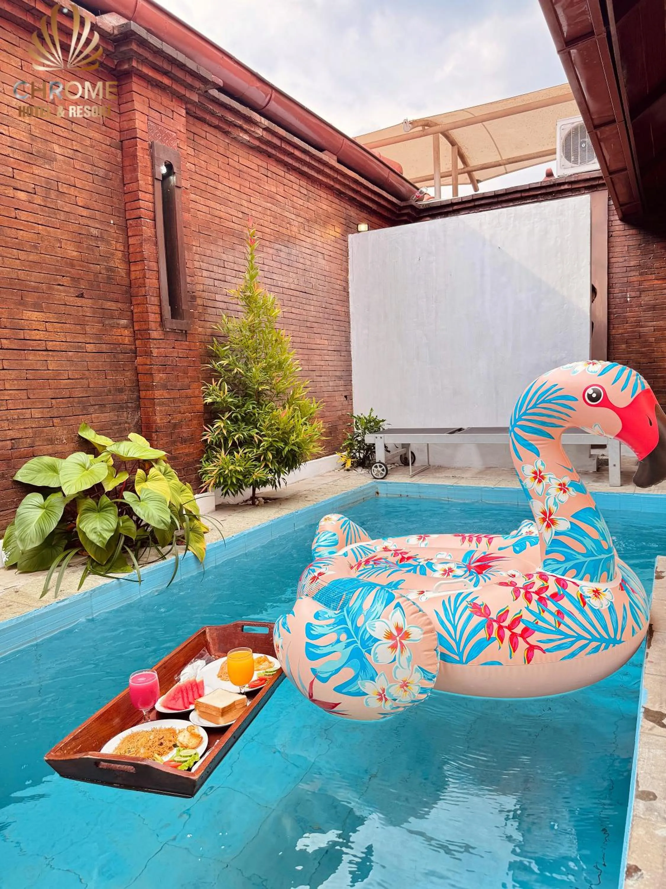 Swimming pool in chrome hotel & resort solo