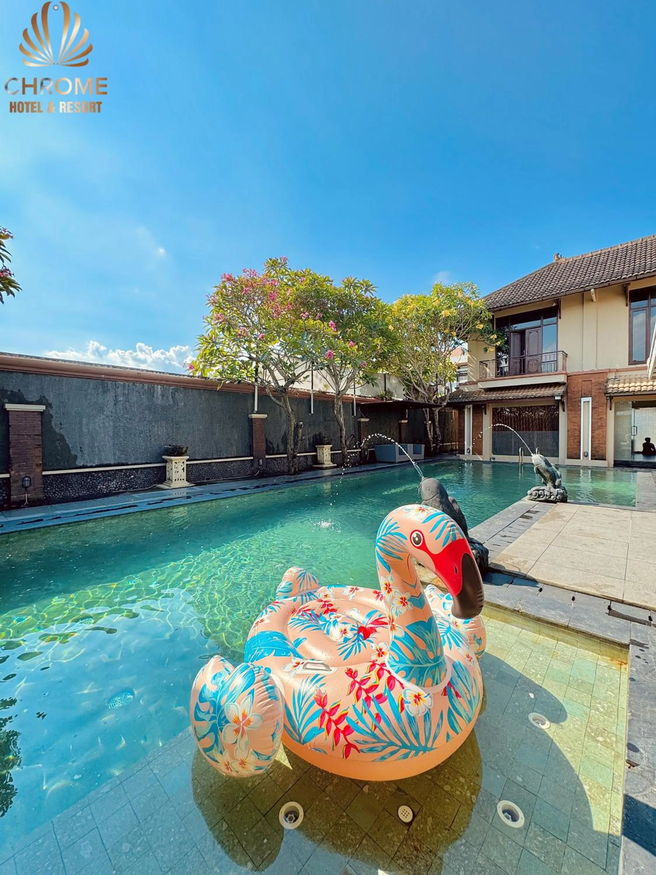 Swimming pool in chrome hotel & resort solo