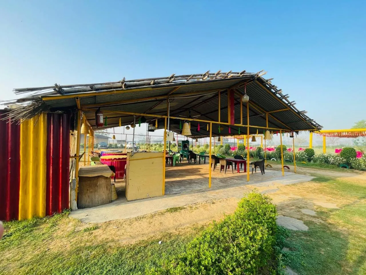 Seating area in Arise Ethnic Village Resort - Manesar Bilaspur