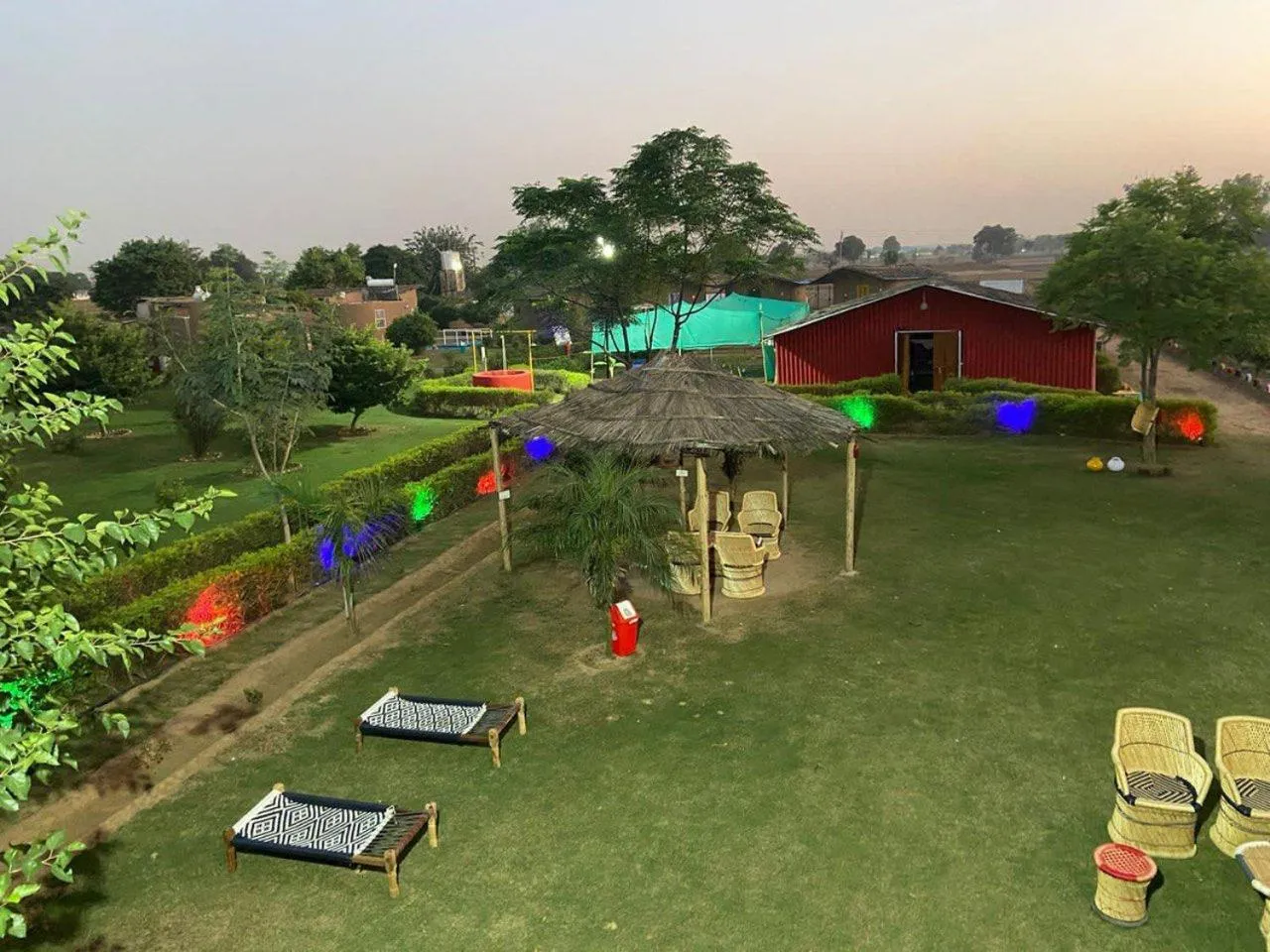 Garden view in Arise Ethnic Village Resort - Manesar Bilaspur