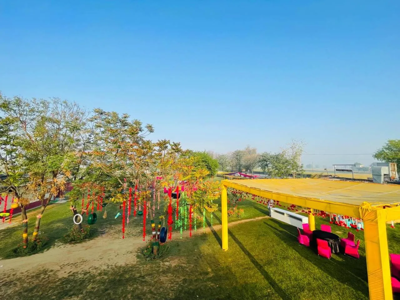 Garden view in Arise Ethnic Village Resort - Manesar Bilaspur