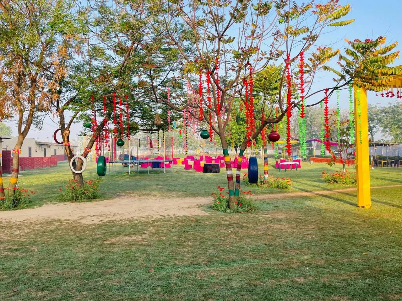 Garden view in Arise Ethnic Village Resort - Manesar Bilaspur