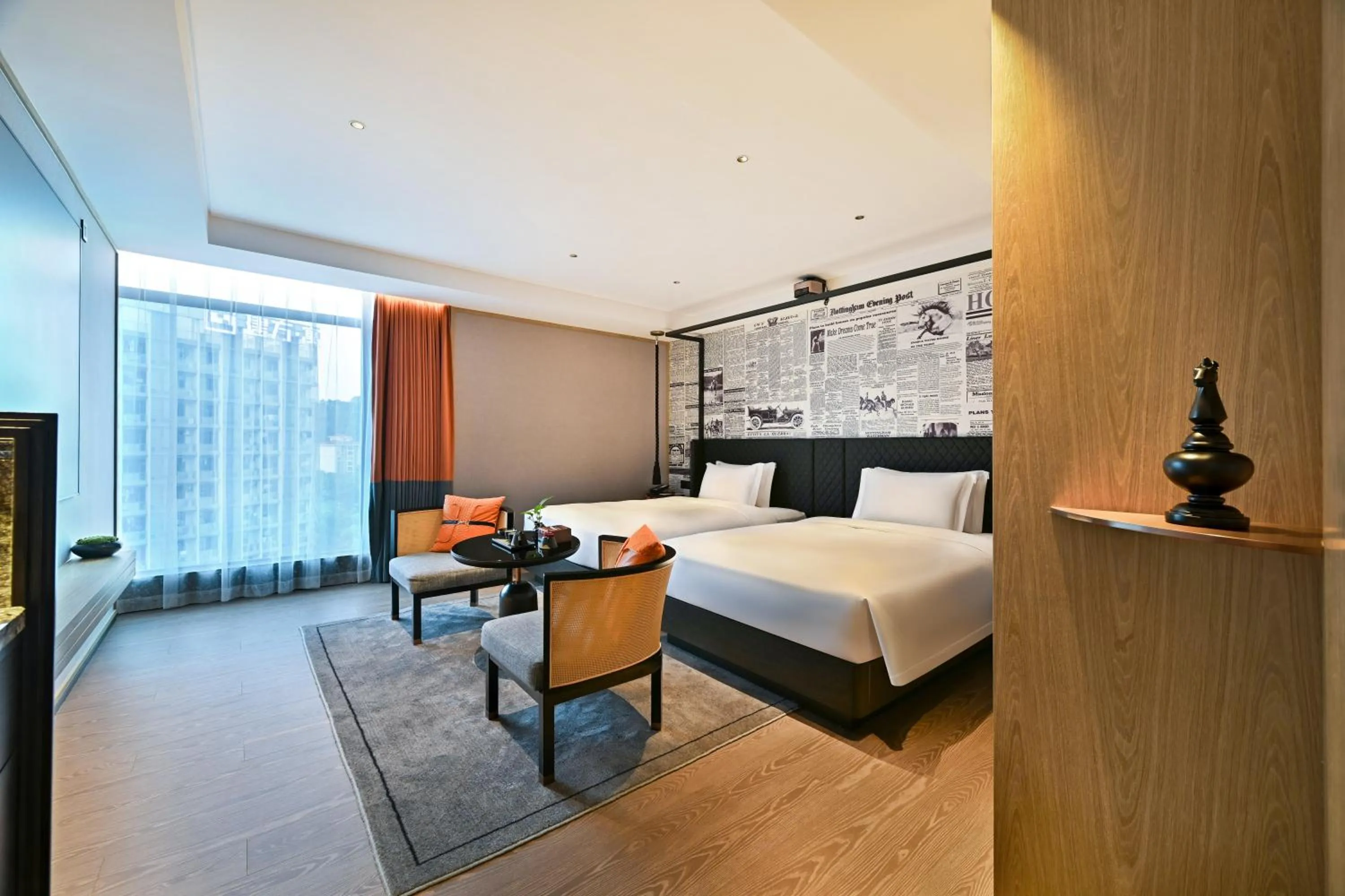 Bed in Arthur Hotel Luogang Xiangang Metro Guangzhou-Free Breakfast and Free Afternoon Tea