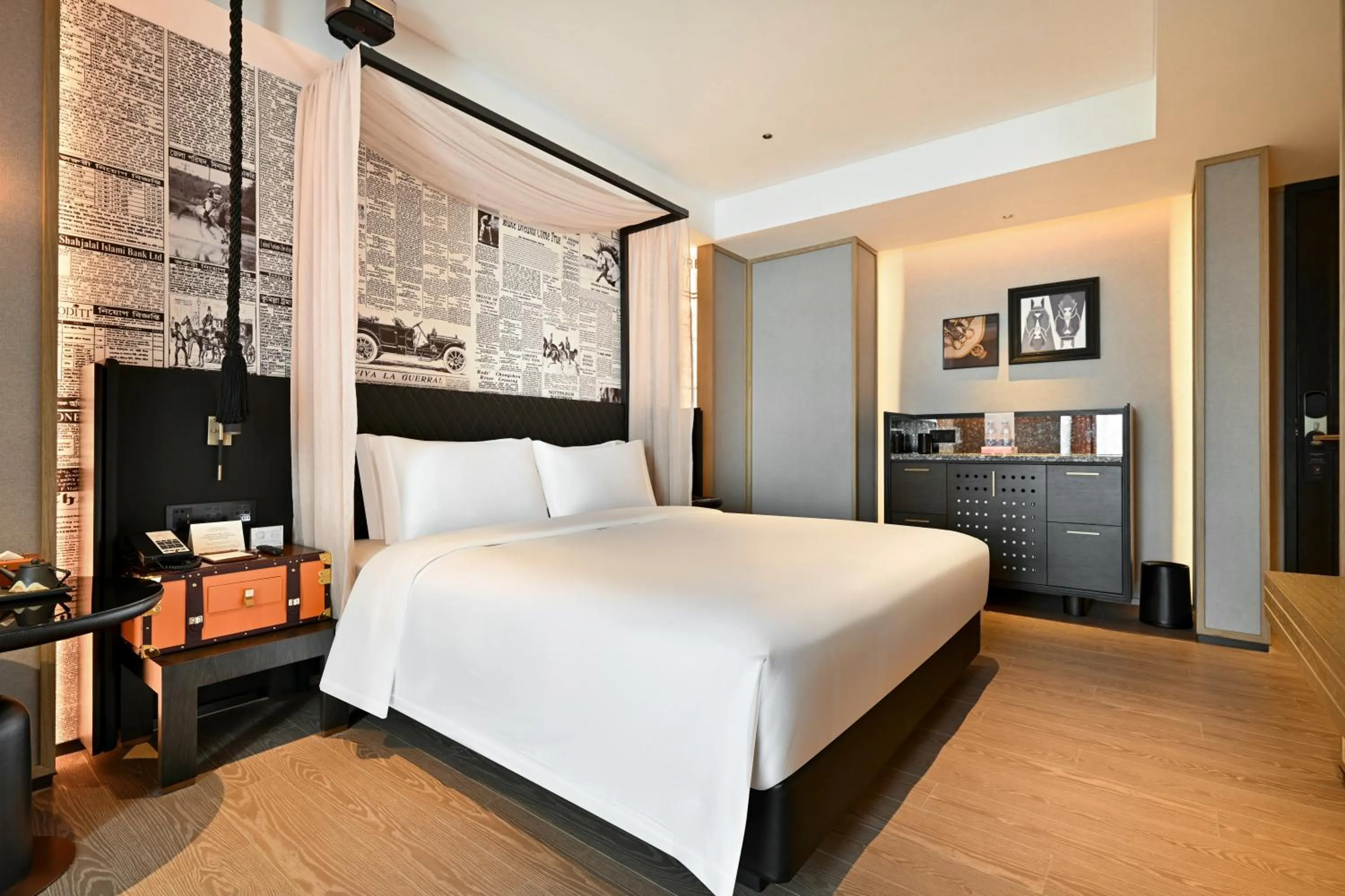 Photo of the whole room, Bed in Arthur Hotel Luogang Xiangang Metro Guangzhou-Free Breakfast and Free Afternoon Tea