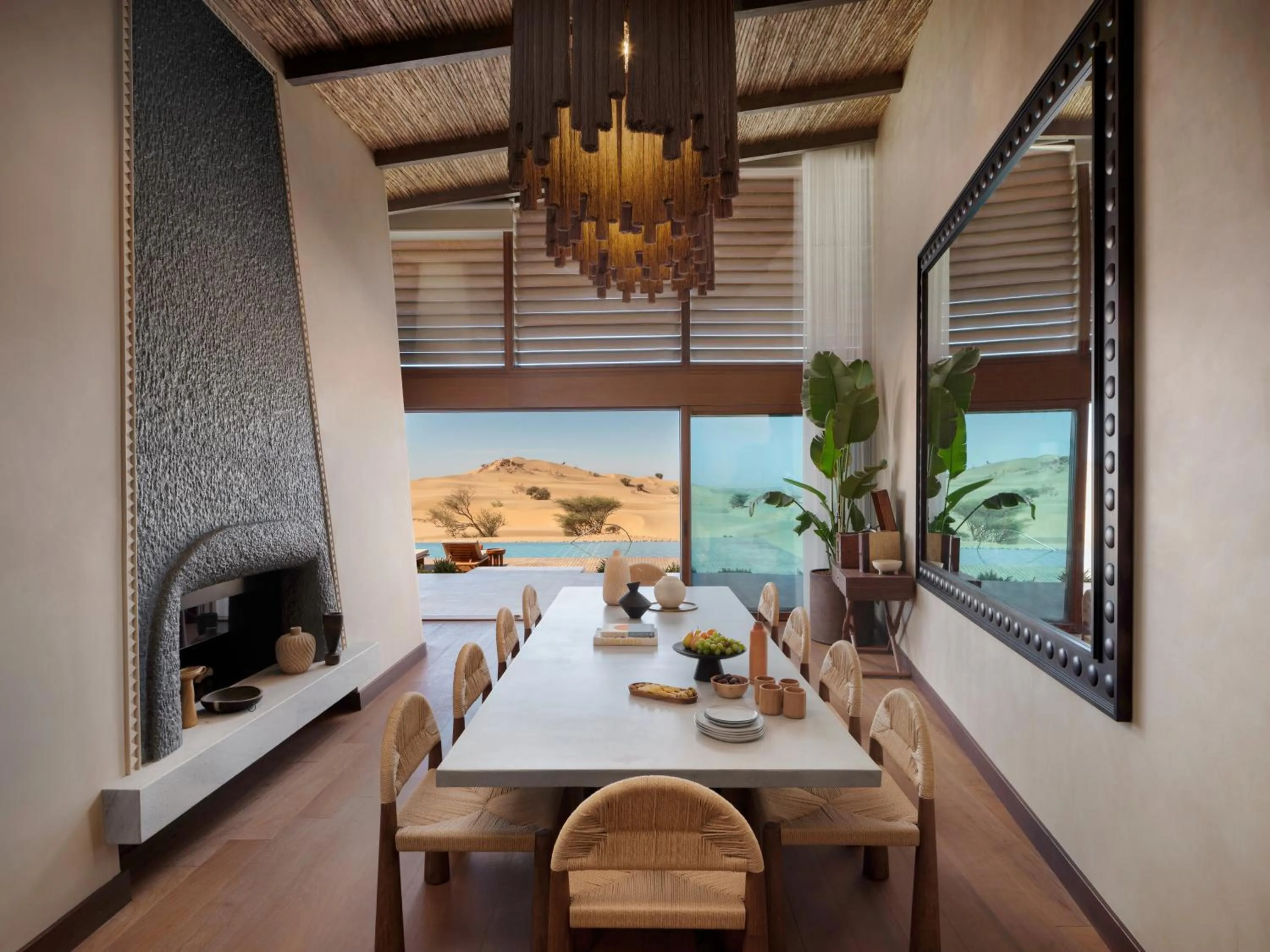 Dining area in Six Senses Southern Dunes, The Red Sea