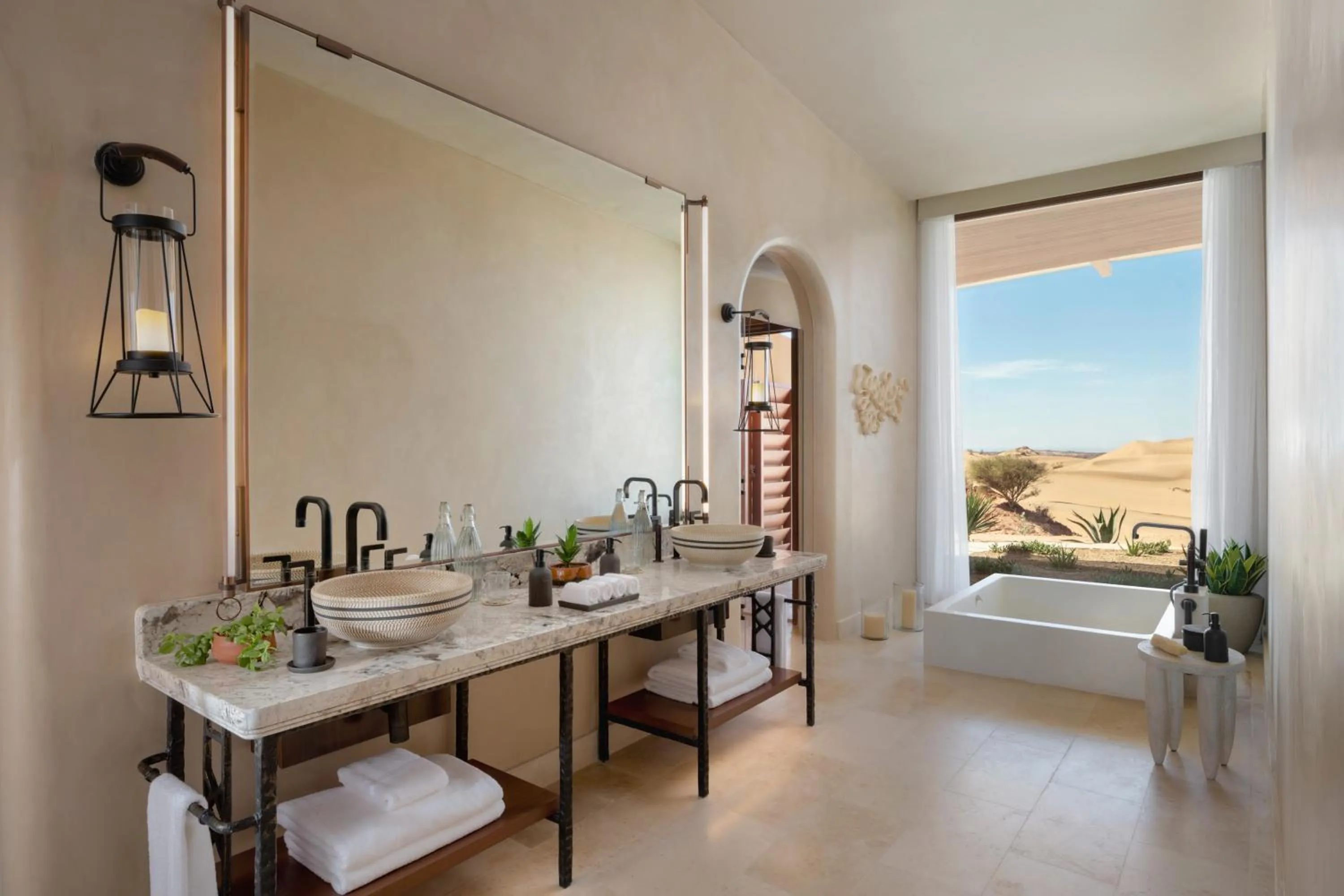 Bathroom in Six Senses Southern Dunes, The Red Sea