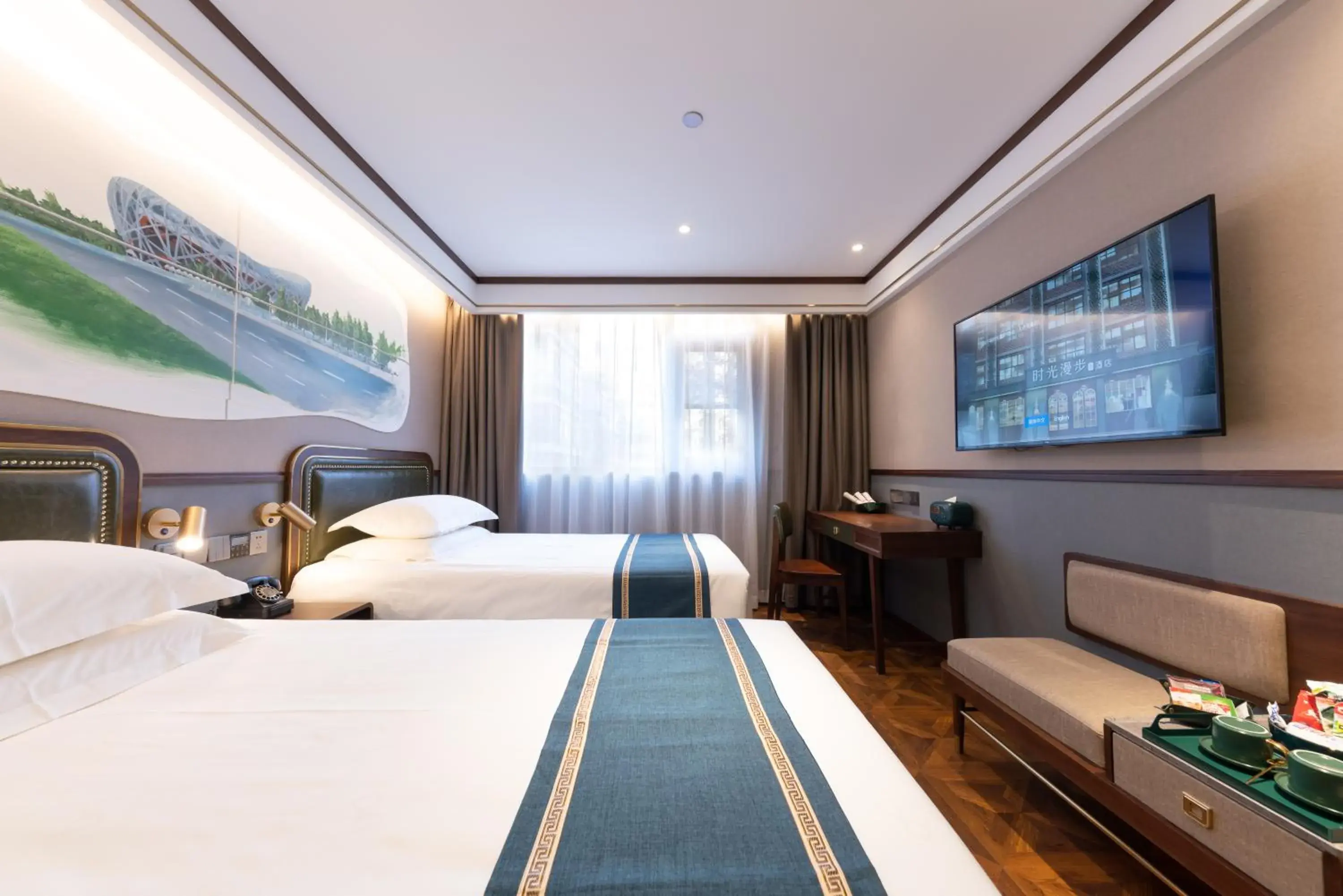 Twin Room in Nostalgia S Hotel Beijing National Stadium-Bird's Nest Twin Room in Nostalgia S Hotel Beijing National Stadium-Bird's Nest