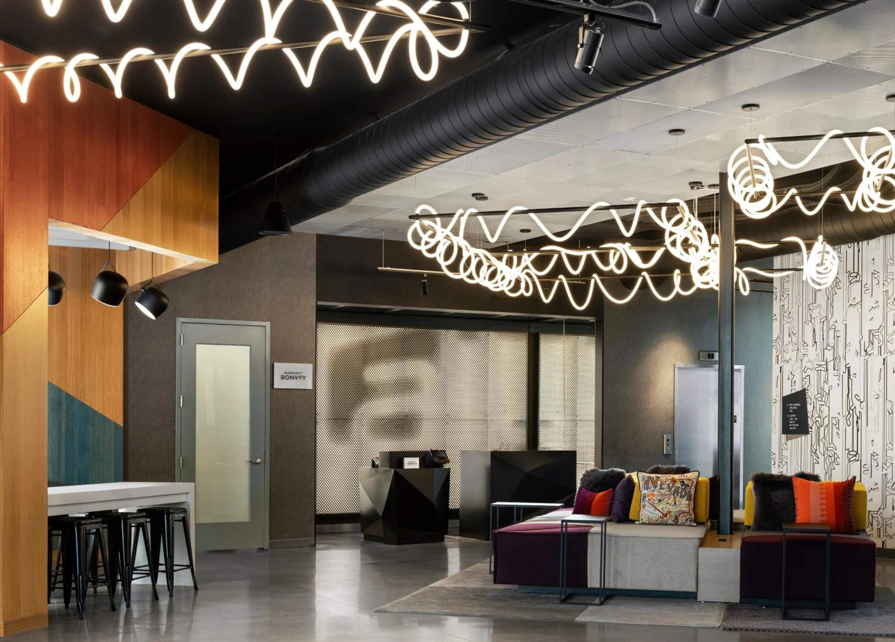 Lobby or reception in Aloft Henderson