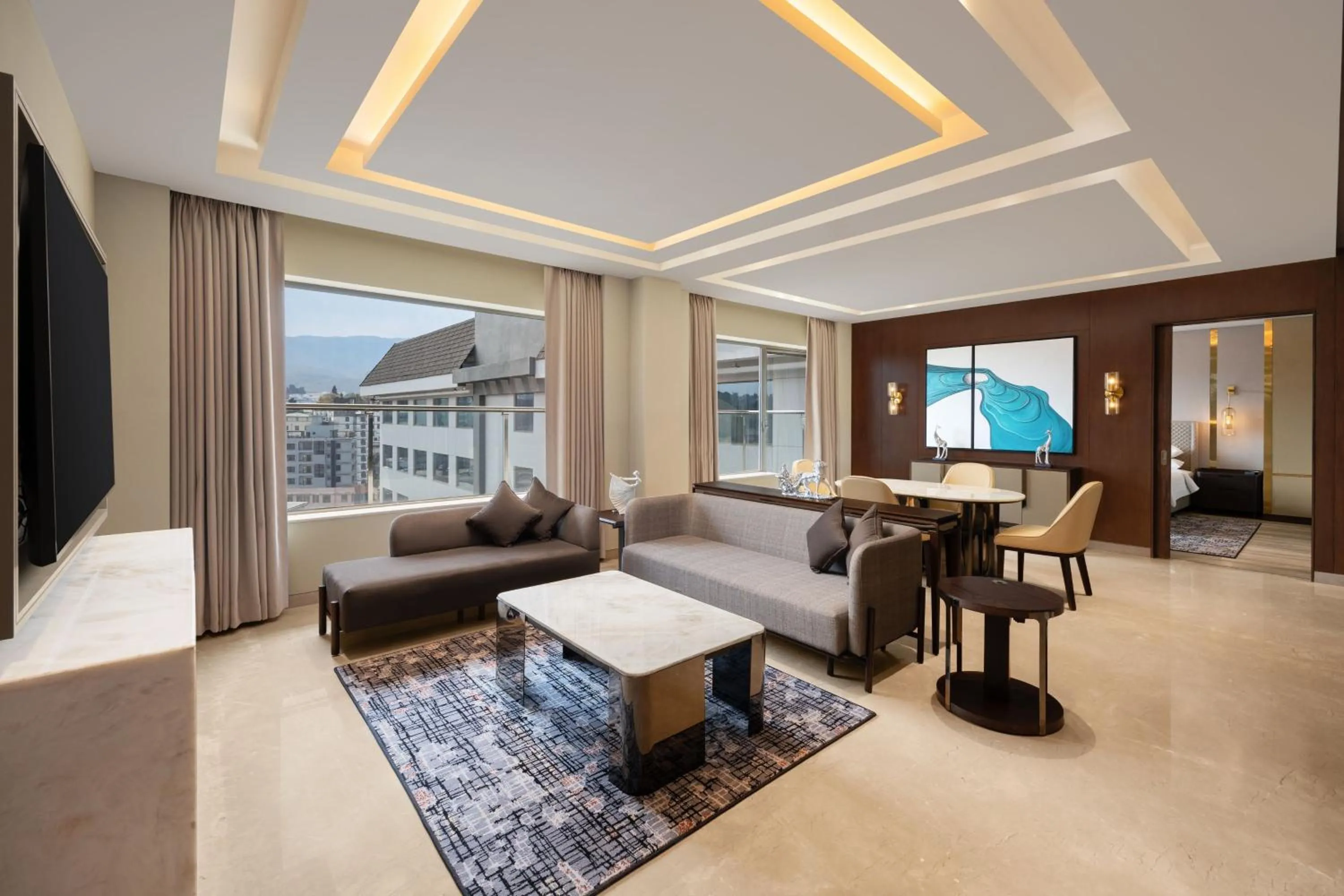 Living room in Courtyard by Marriott Shillong