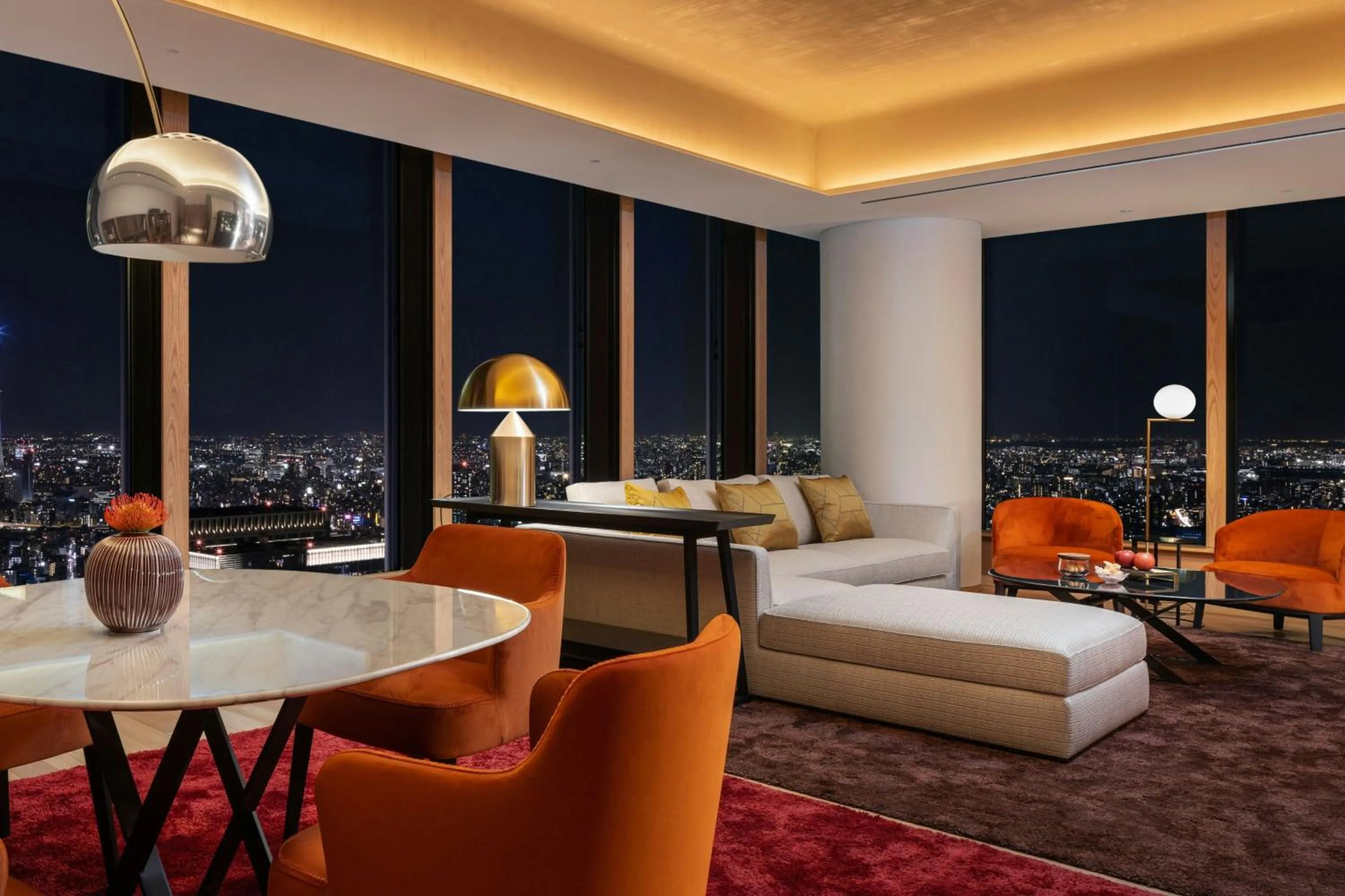 Living room in Bvlgari Hotel Tokyo