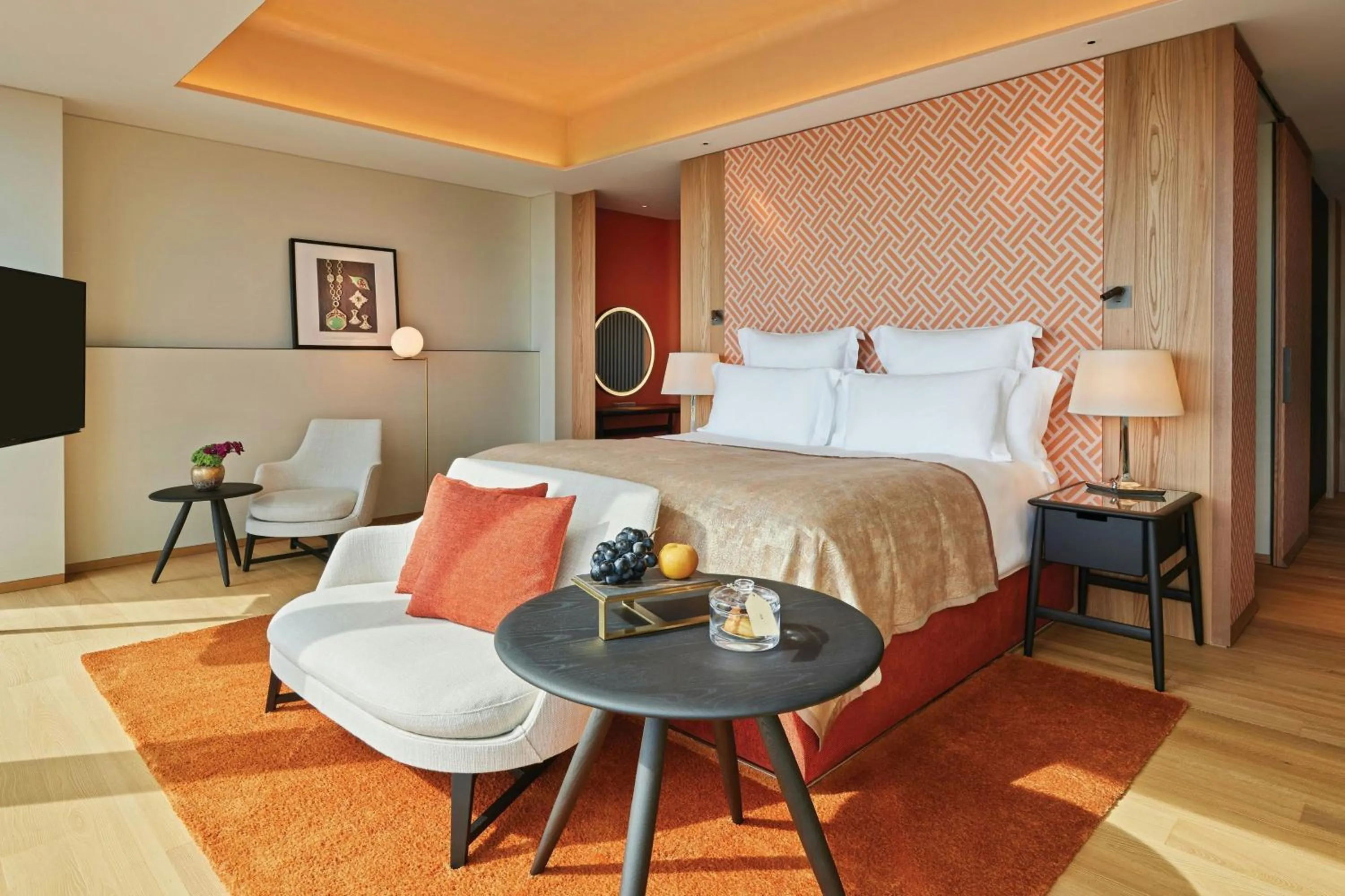 Bedroom, Bed in Bvlgari Hotel Tokyo