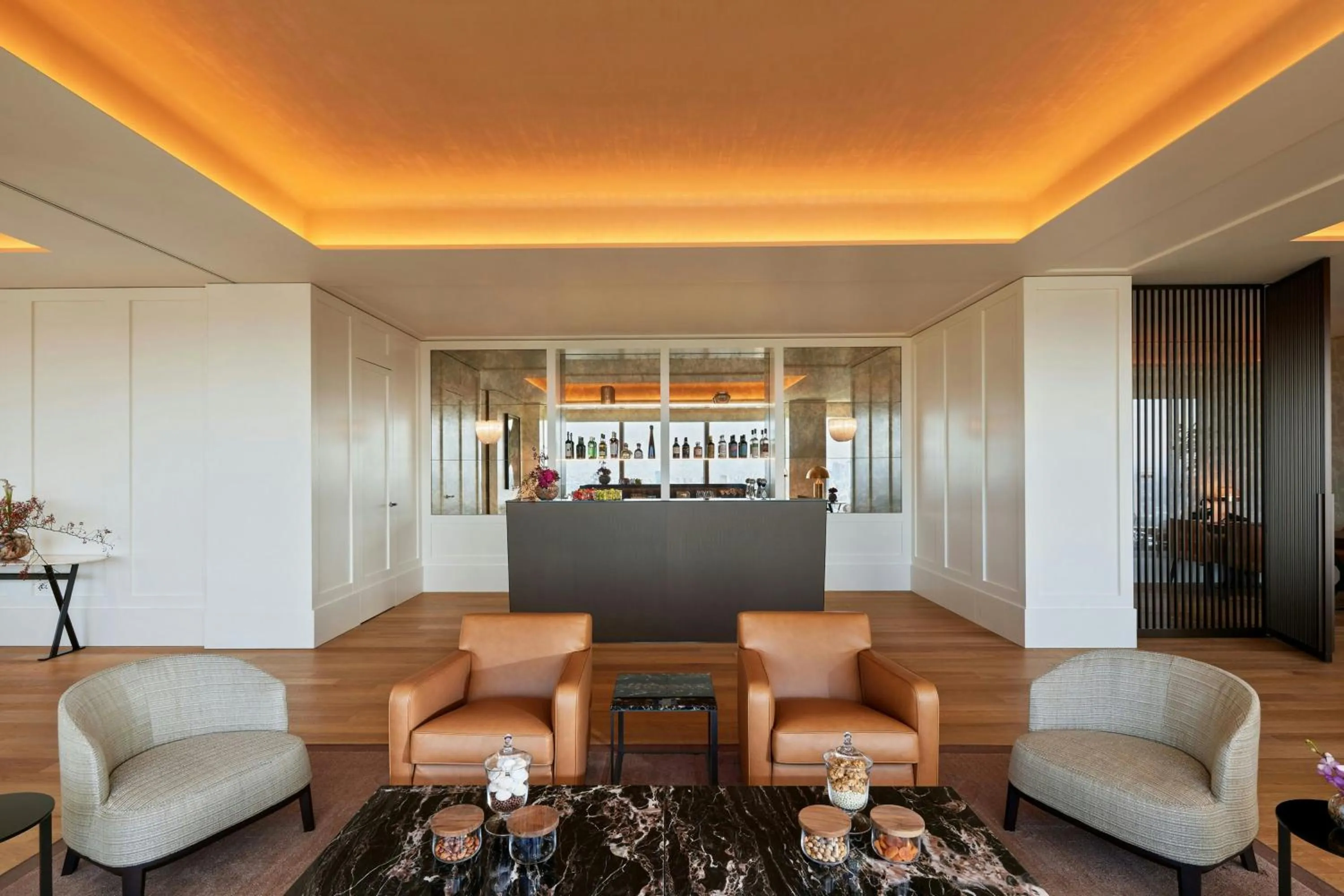 Living room in Bvlgari Hotel Tokyo